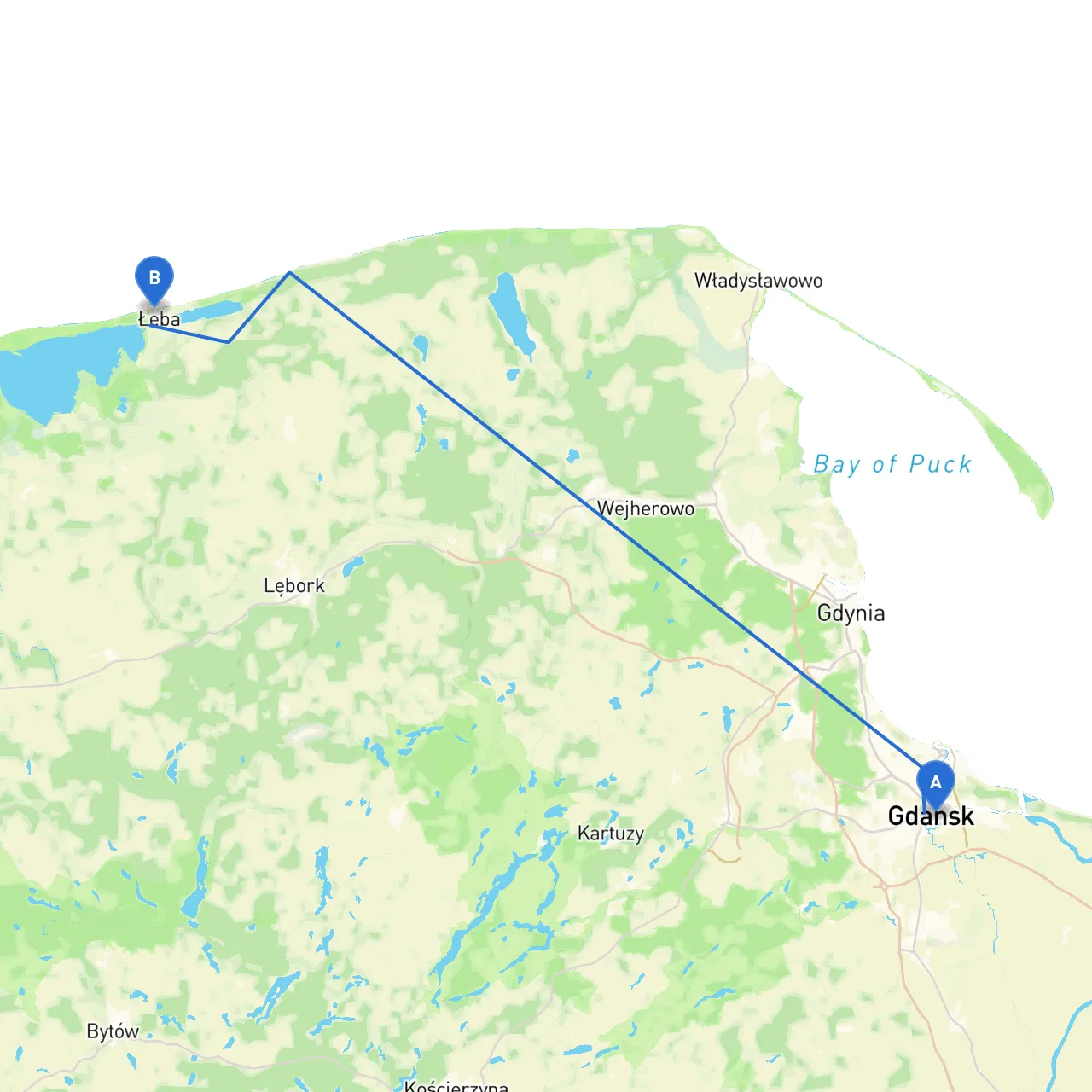 Gdansk to Leba
