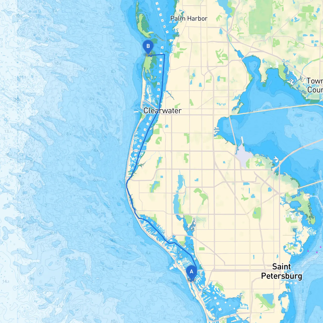 St. Pete Beach to Dunedin