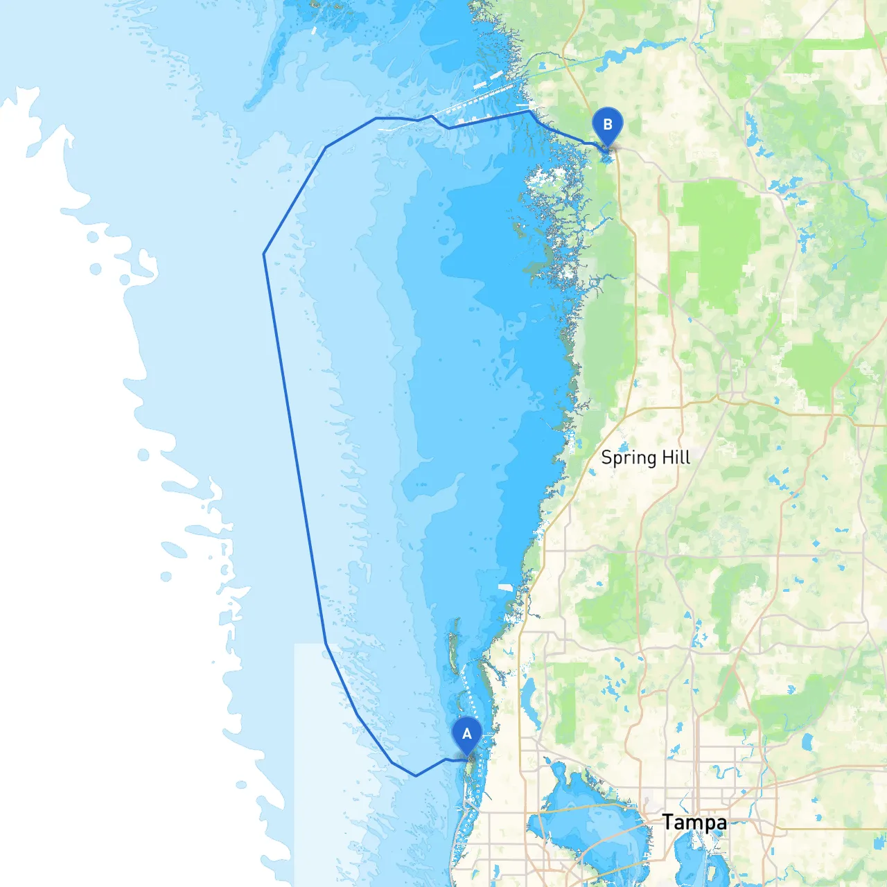 Clearwater to Crystal River