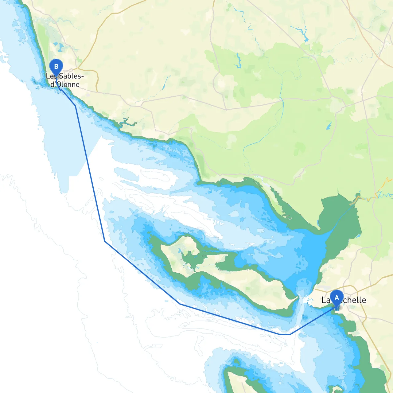 La Rochelle to Les Sables d'Olonne