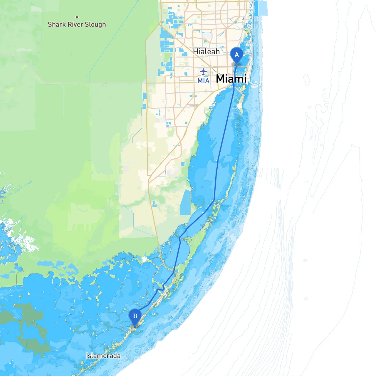 Miami to Tavernier