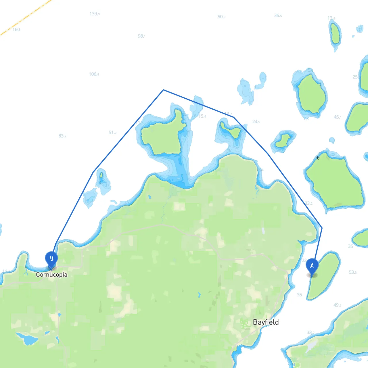 Bayfield to Cornucopia