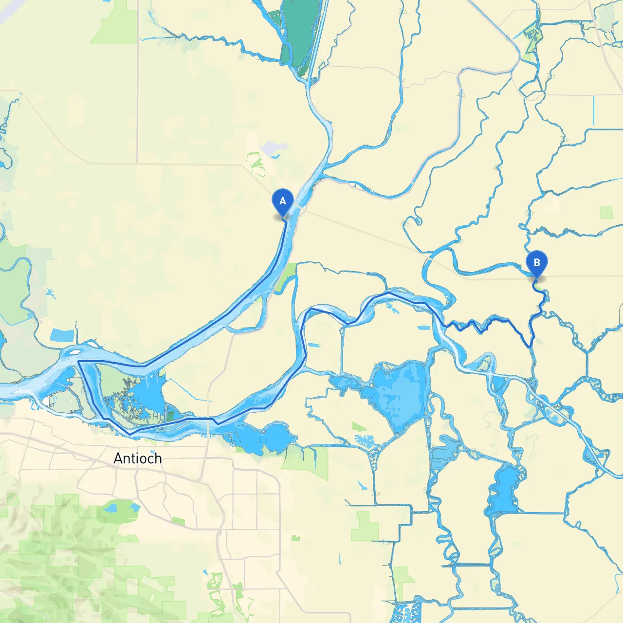 Rio Vista to Lodi