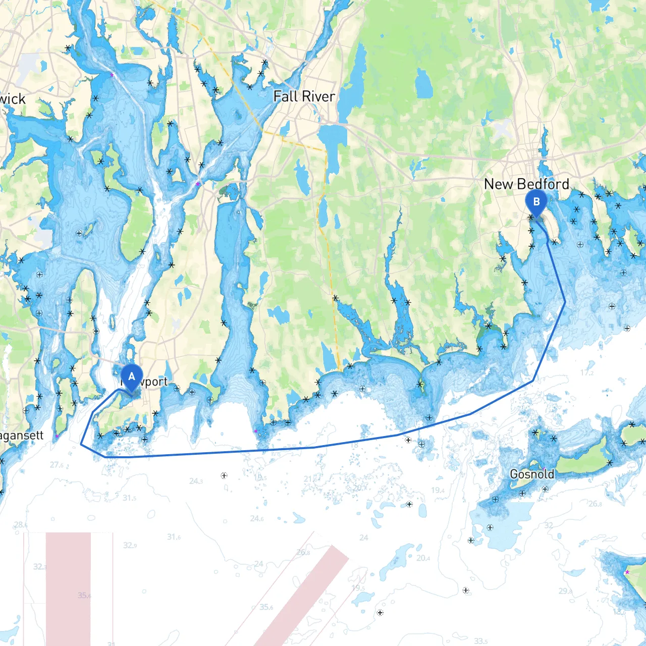 Newport to New Bedford
