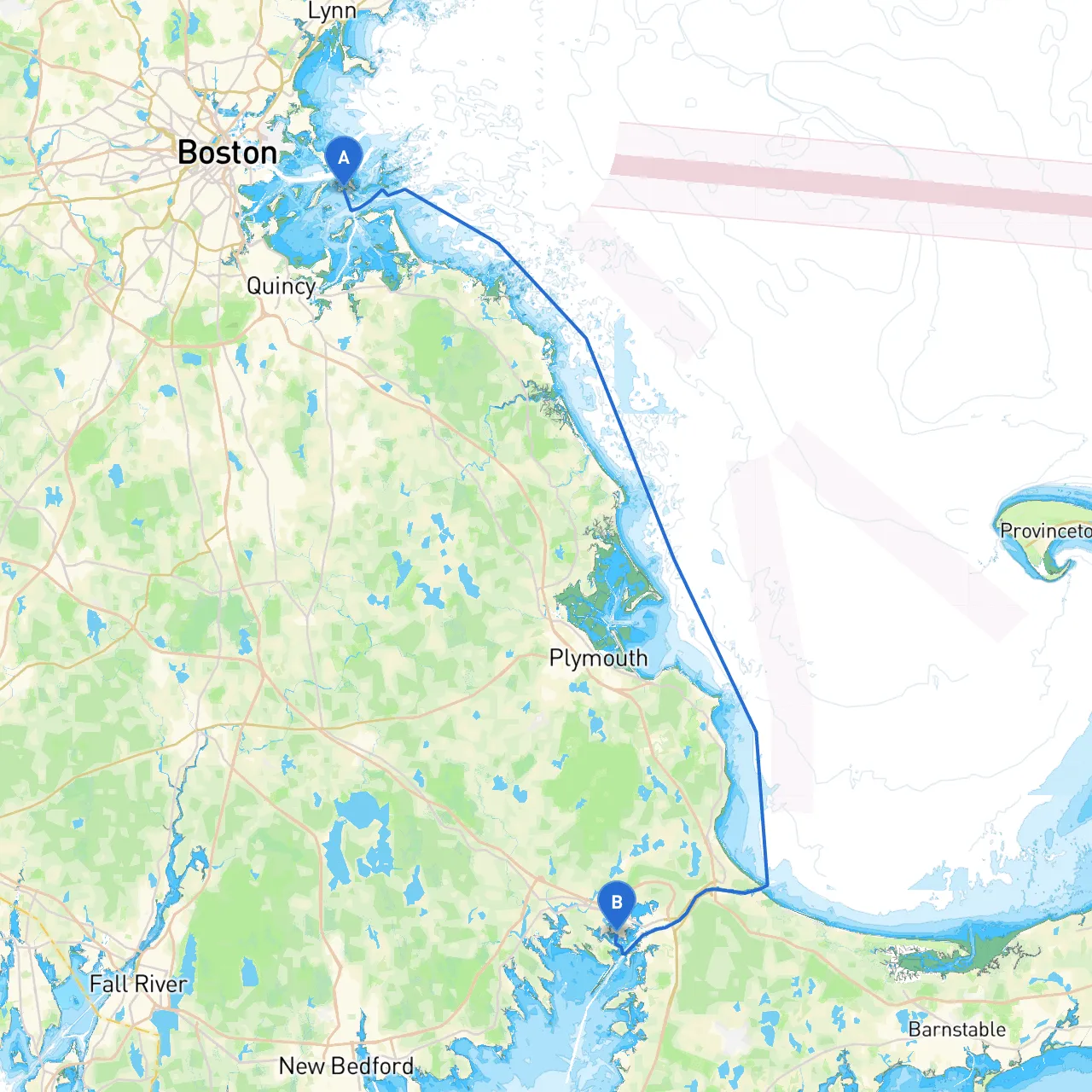 Boston to Buzzards Bay