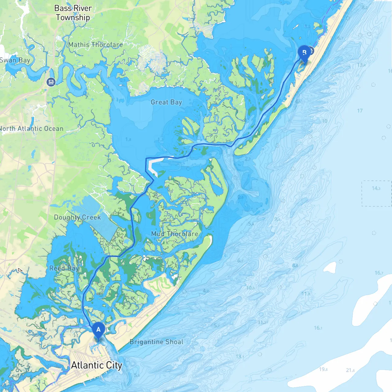 Atlantic City to Beach Haven