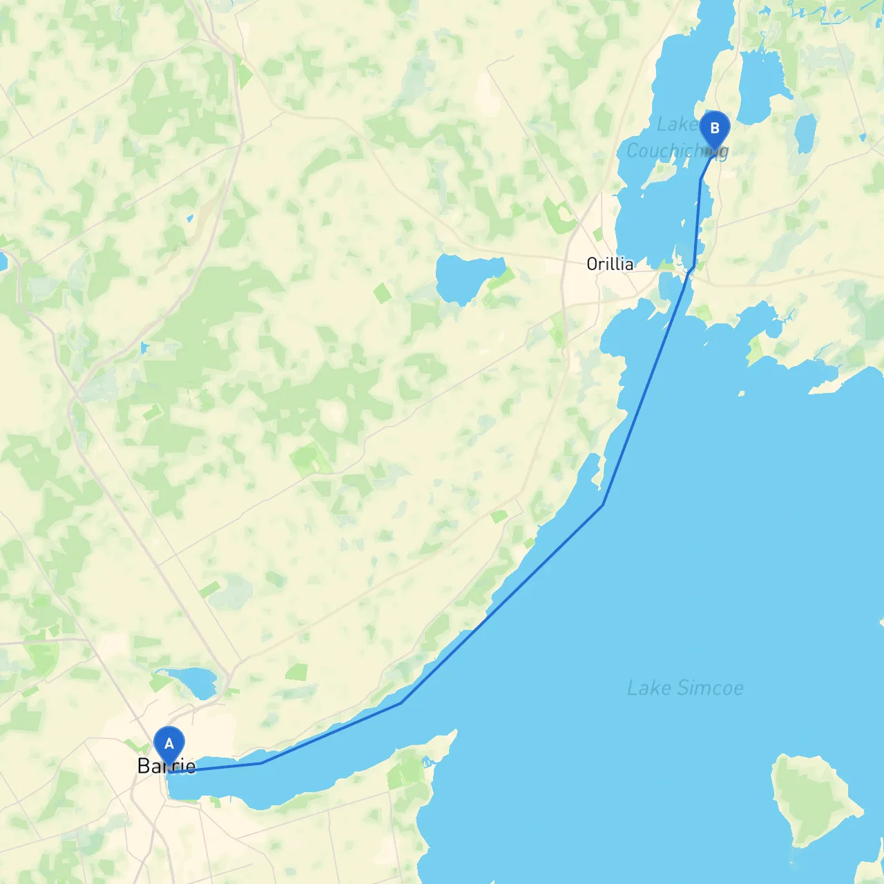 Barrie to Rama