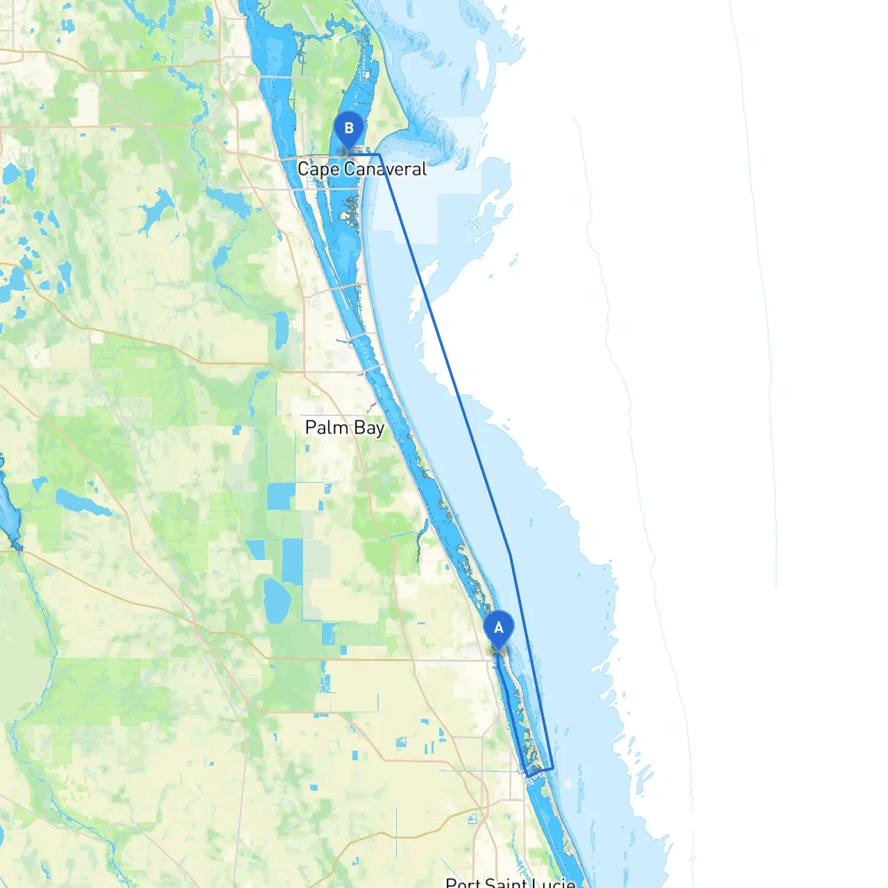 Vero Beach to Cape Canaveral