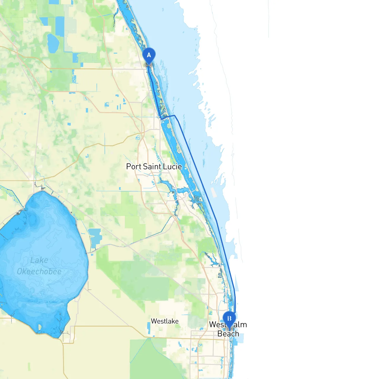 Vero Beach to West Palm Beach