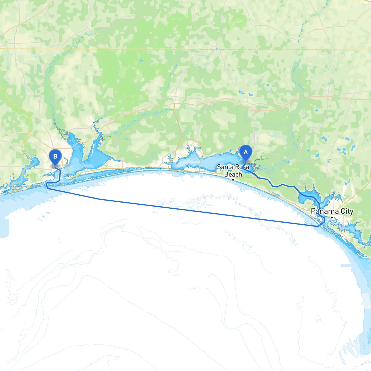 Freeport to Pensacola