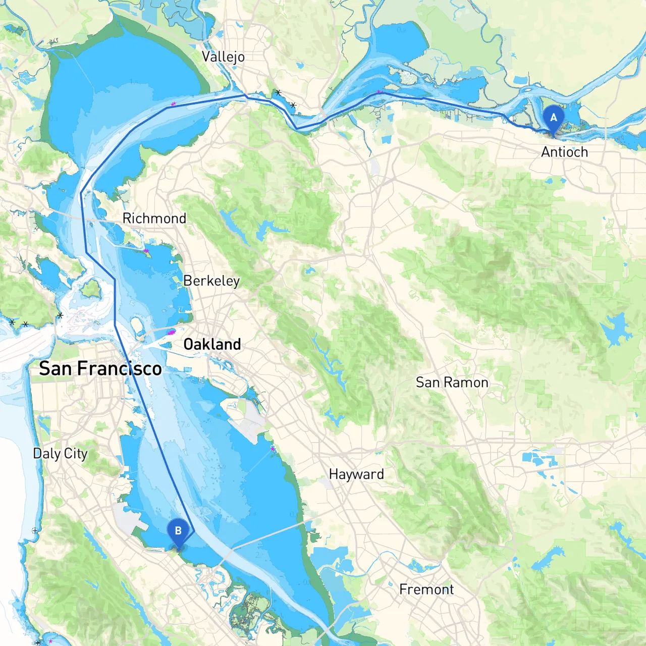 Antioch to San Mateo