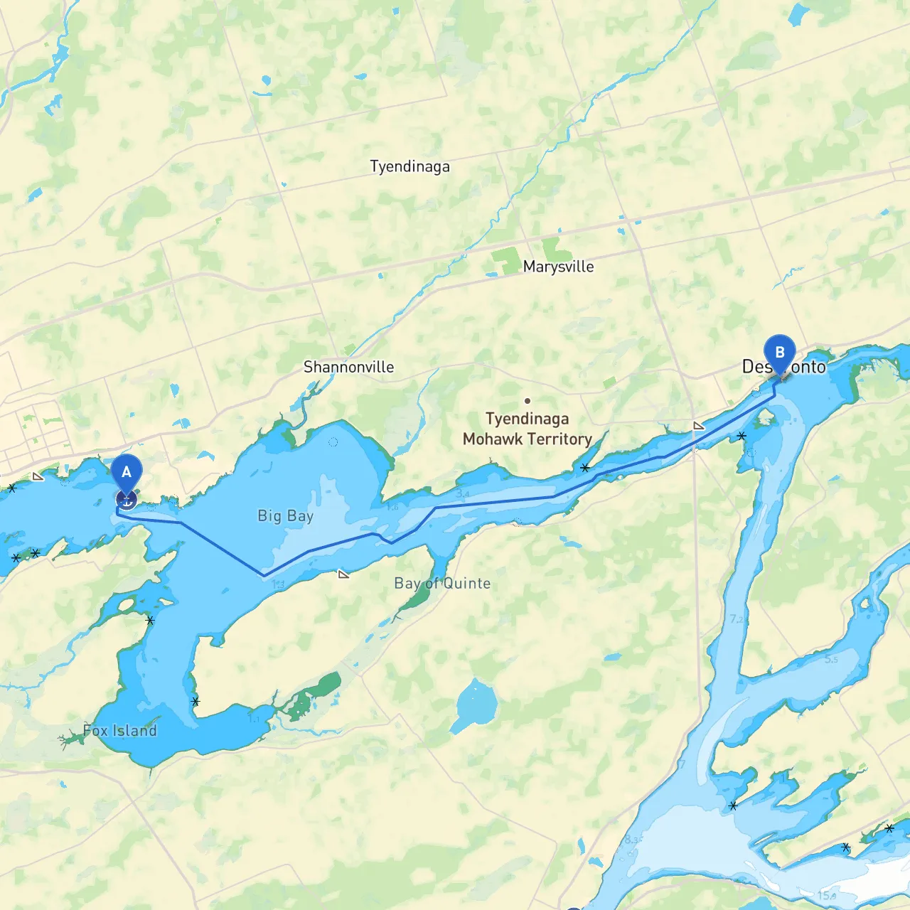 Belleville to Deseronto