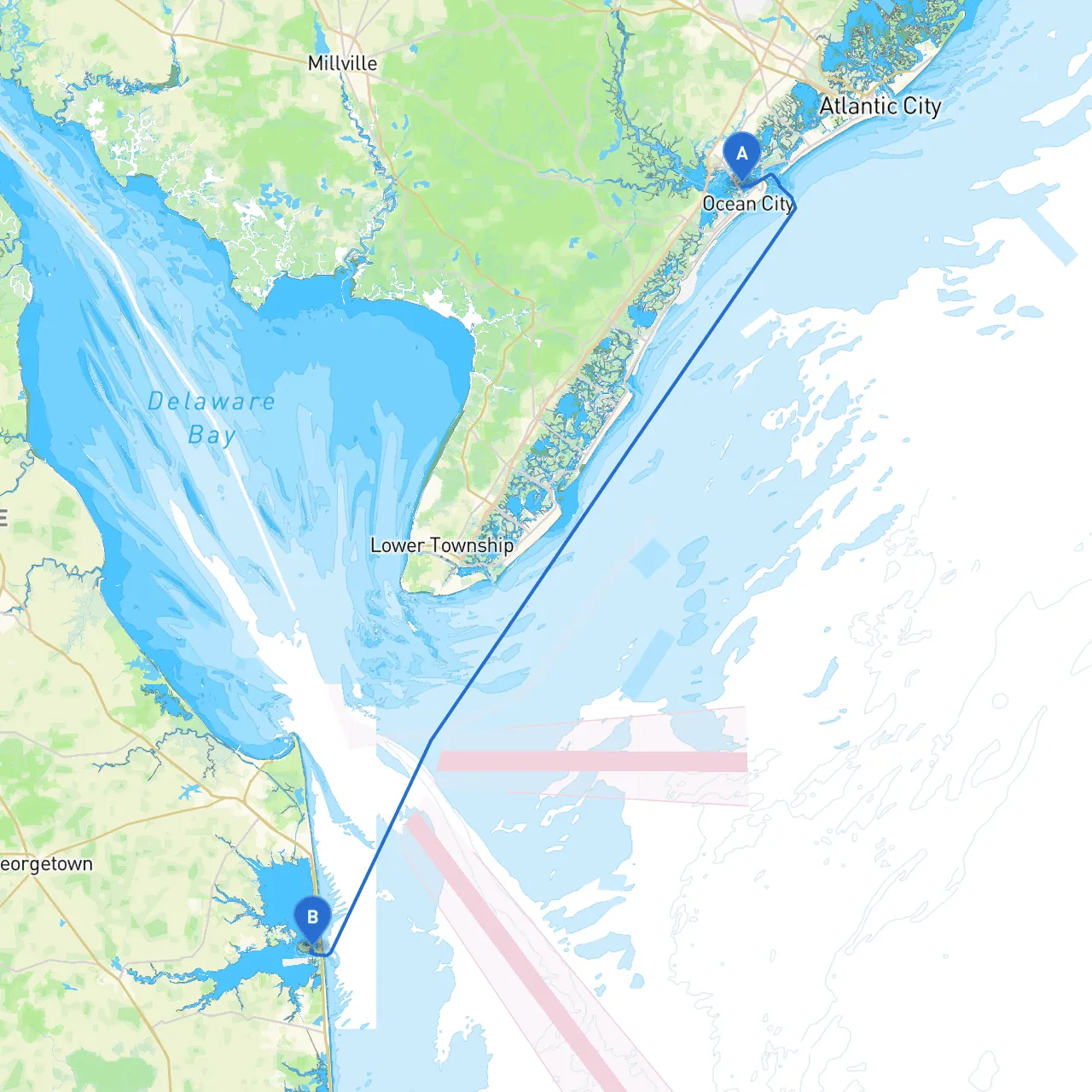 Ocean City to Rehoboth Beach