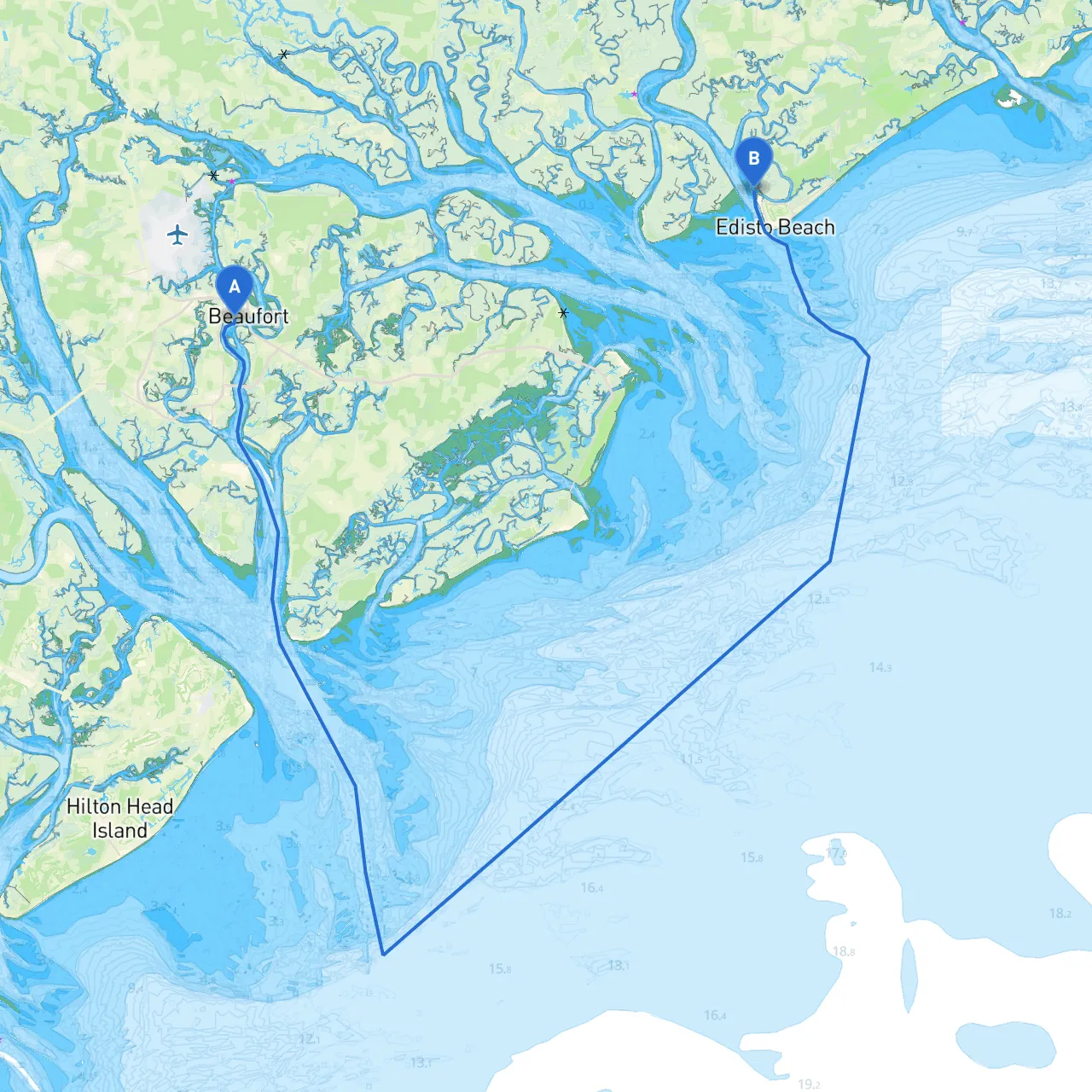 Beaufort to Edisto Beach