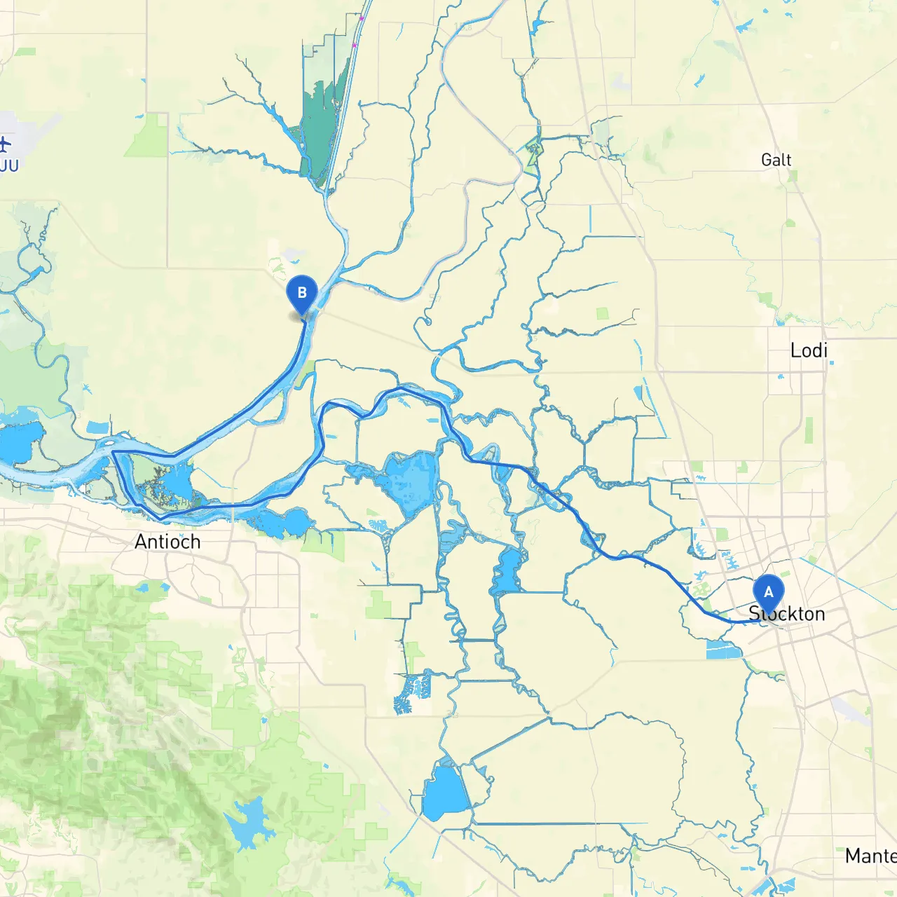 Stockton to Rio Vista