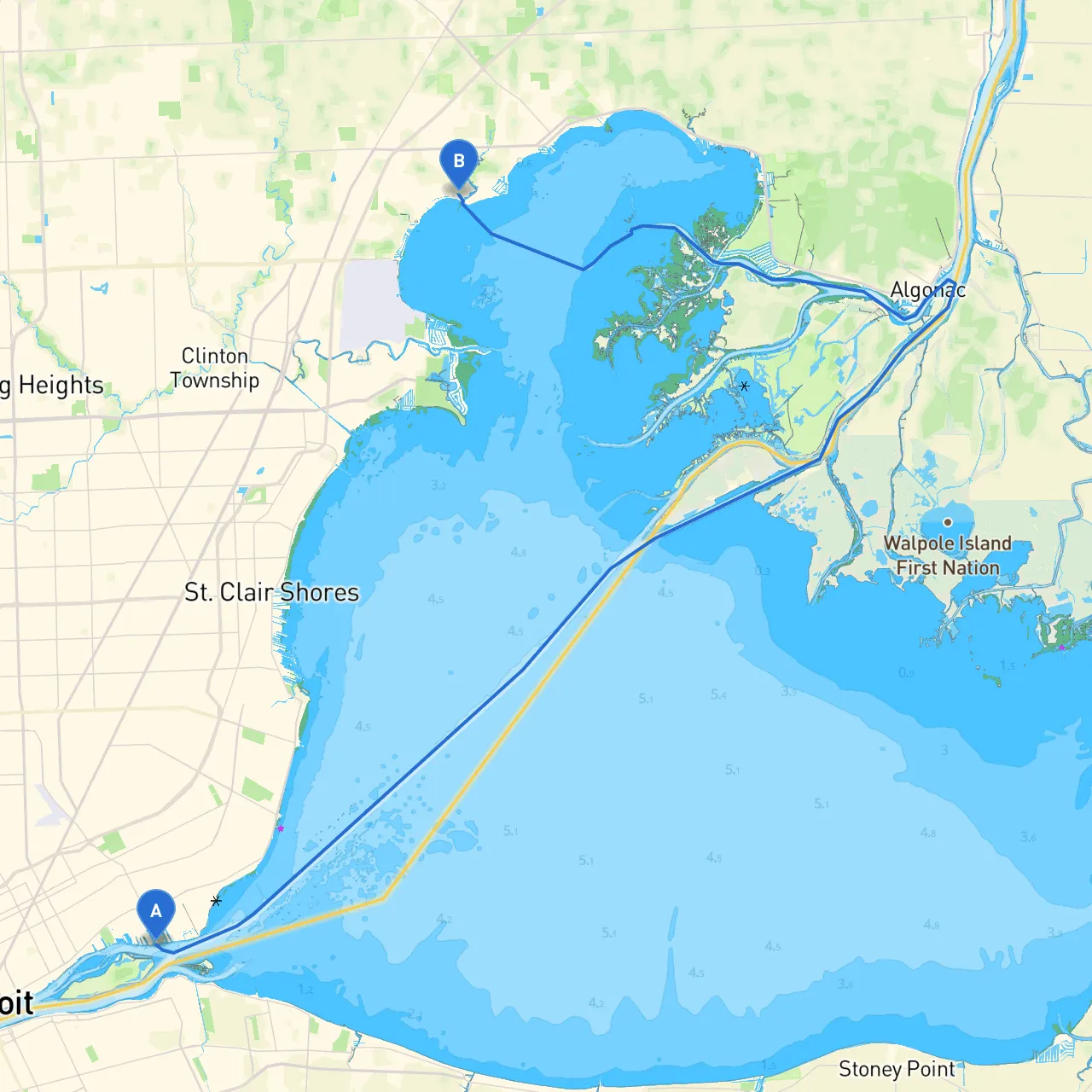 Detroit to New Baltimore