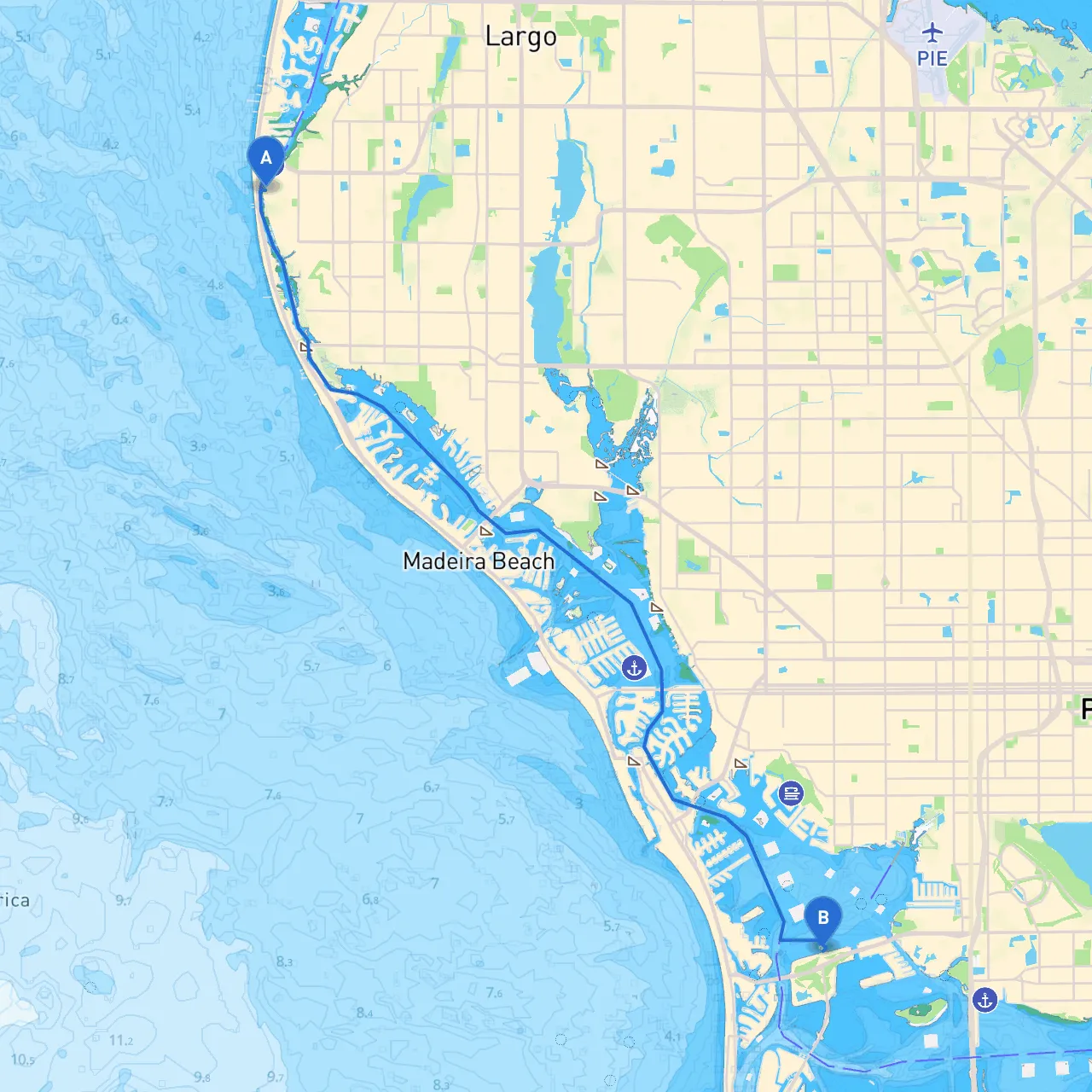 Largo to St. Petersburg