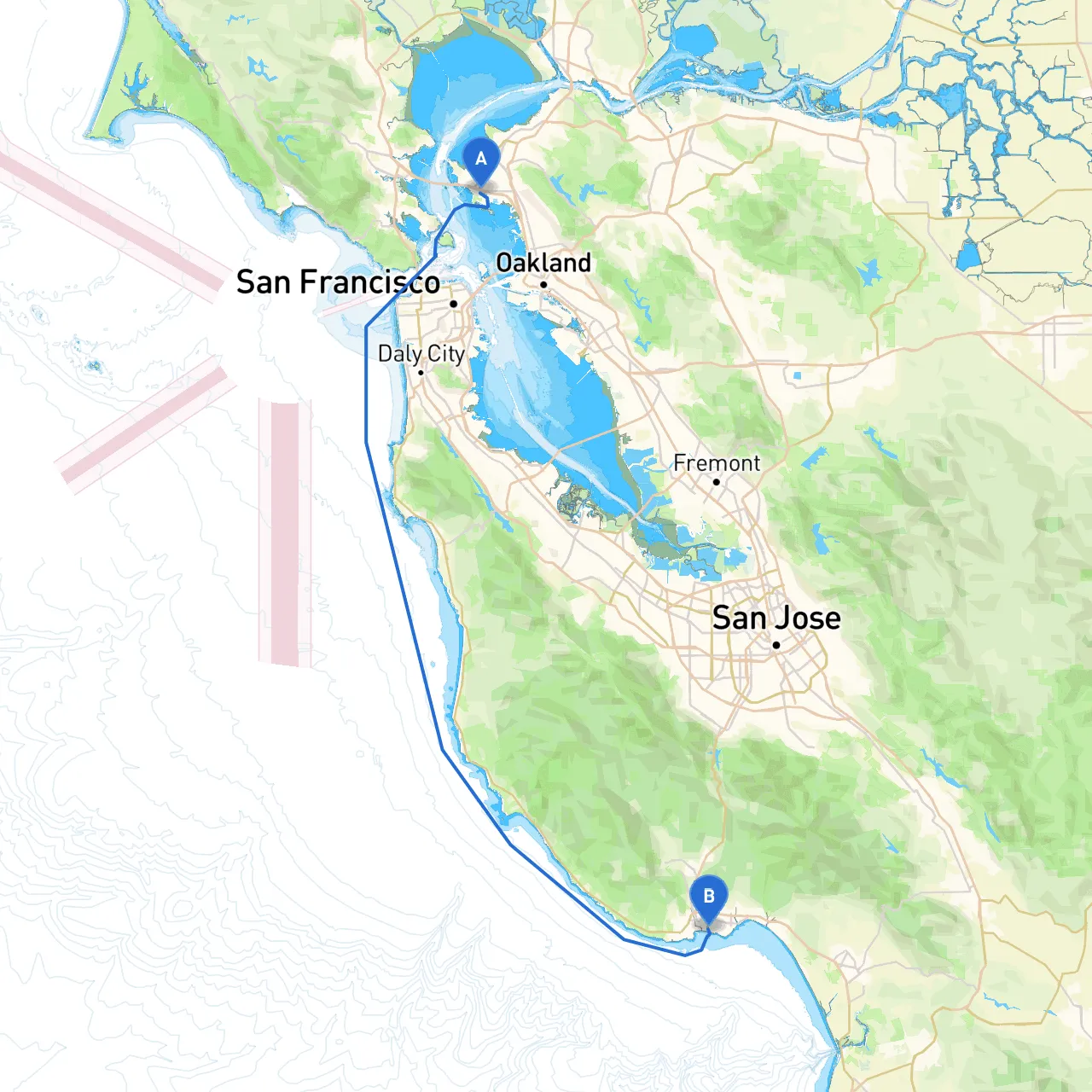Richmond to Santa Cruz