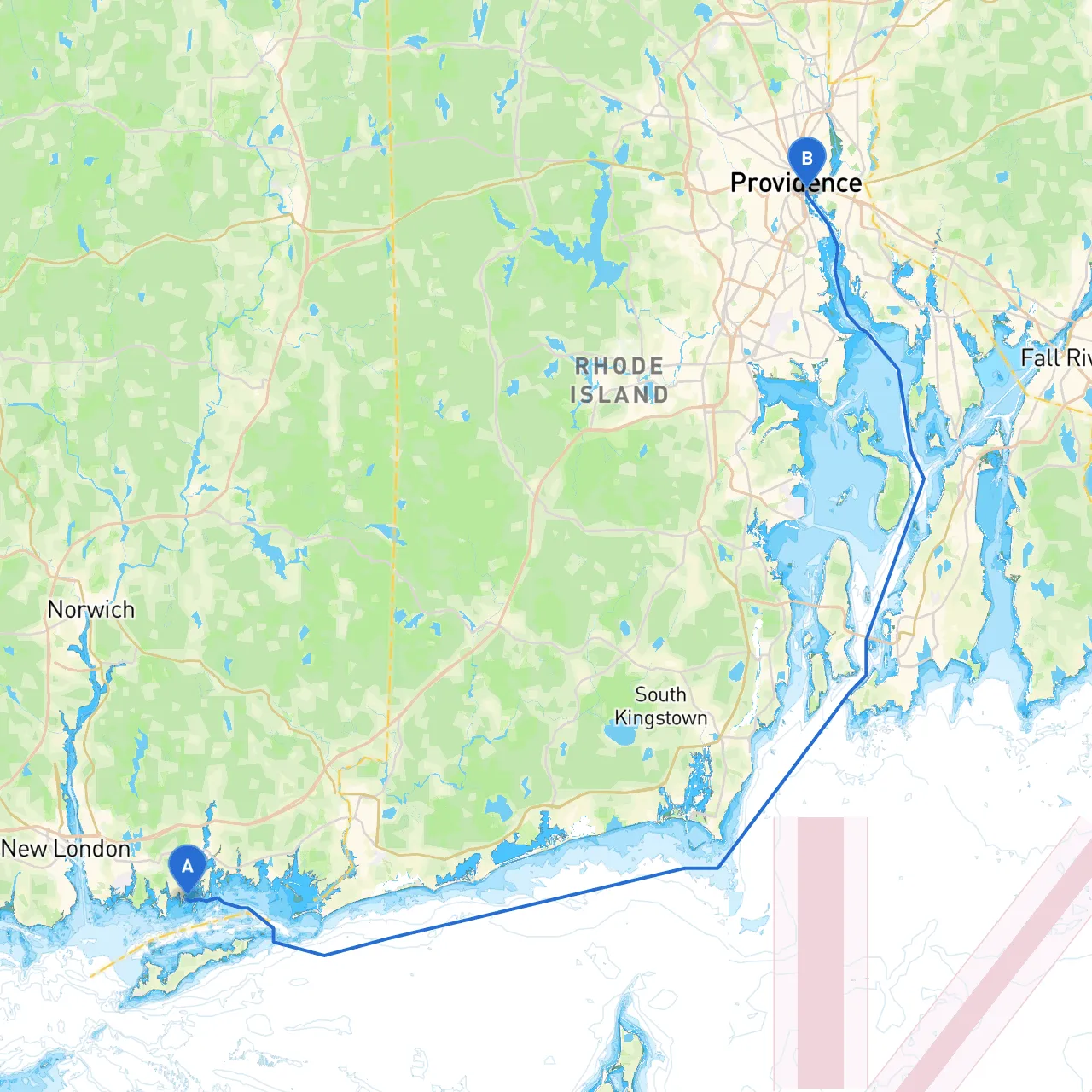 Groton to Providence