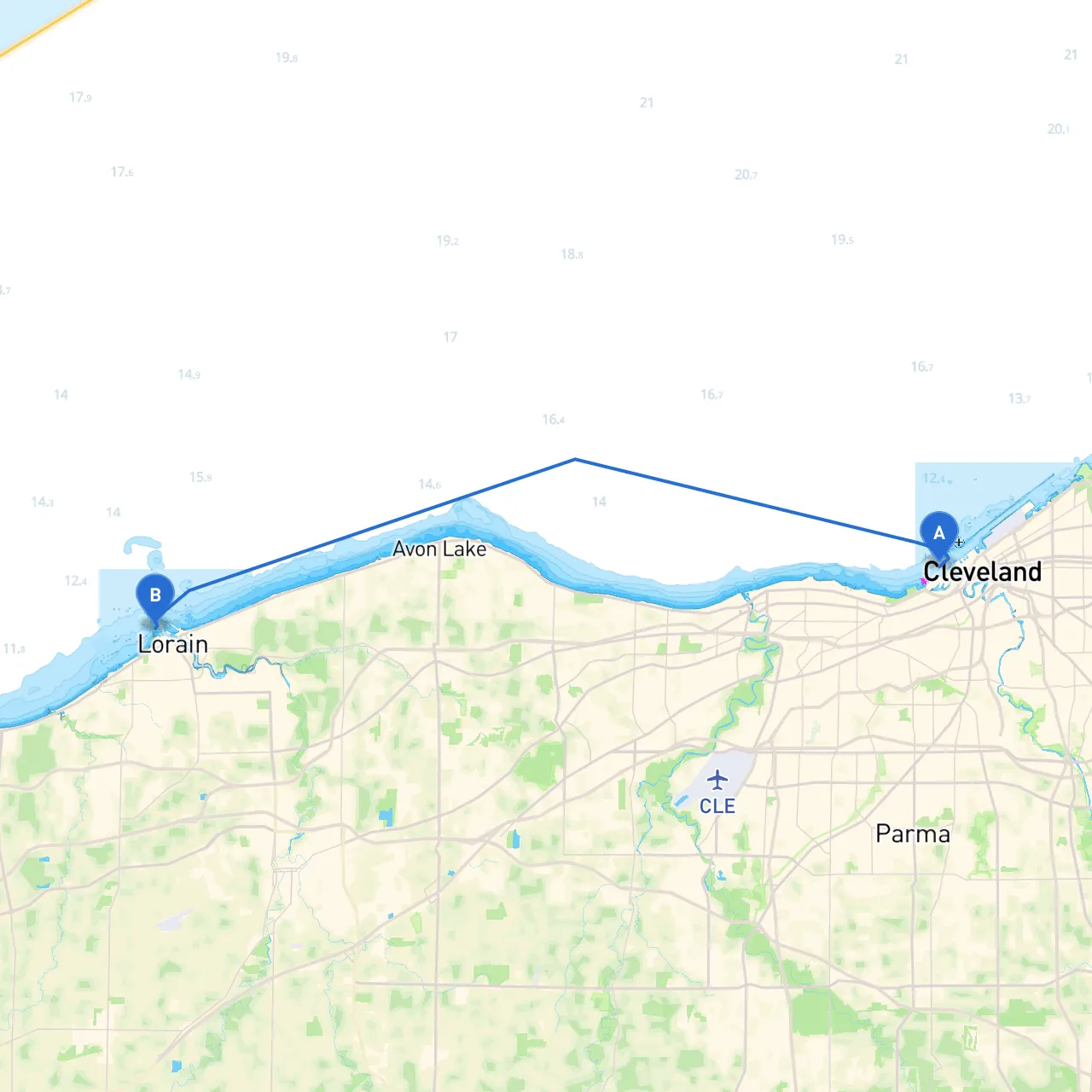 Cleveland to Lorain