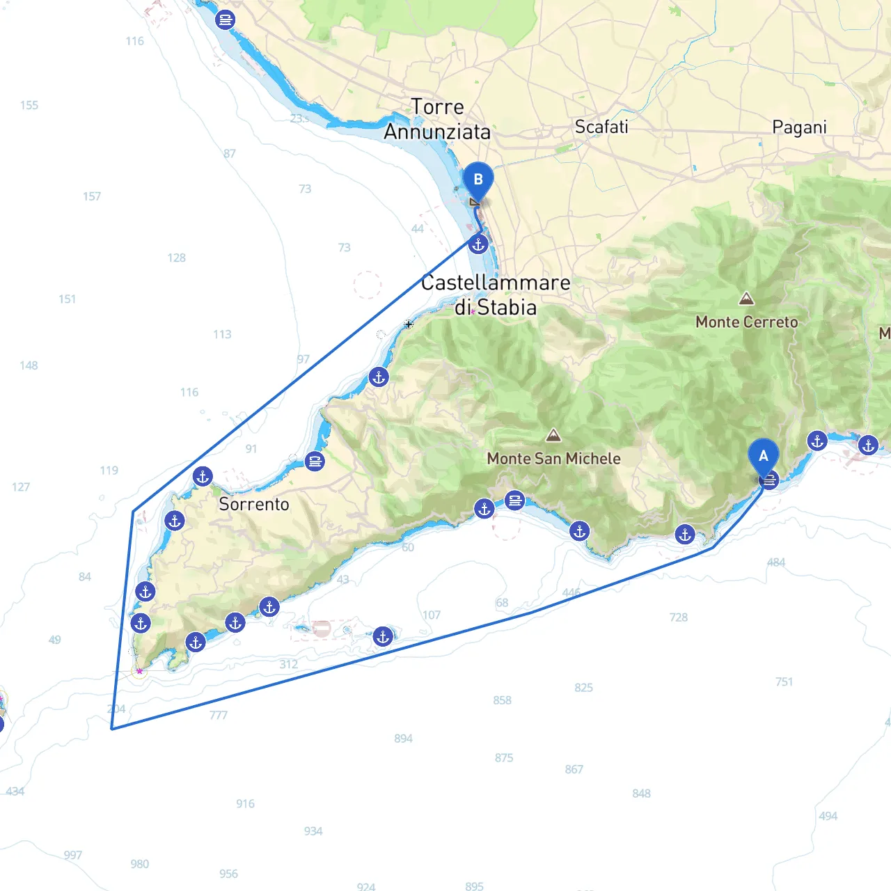 Amalfi to Castellammare di Stabia