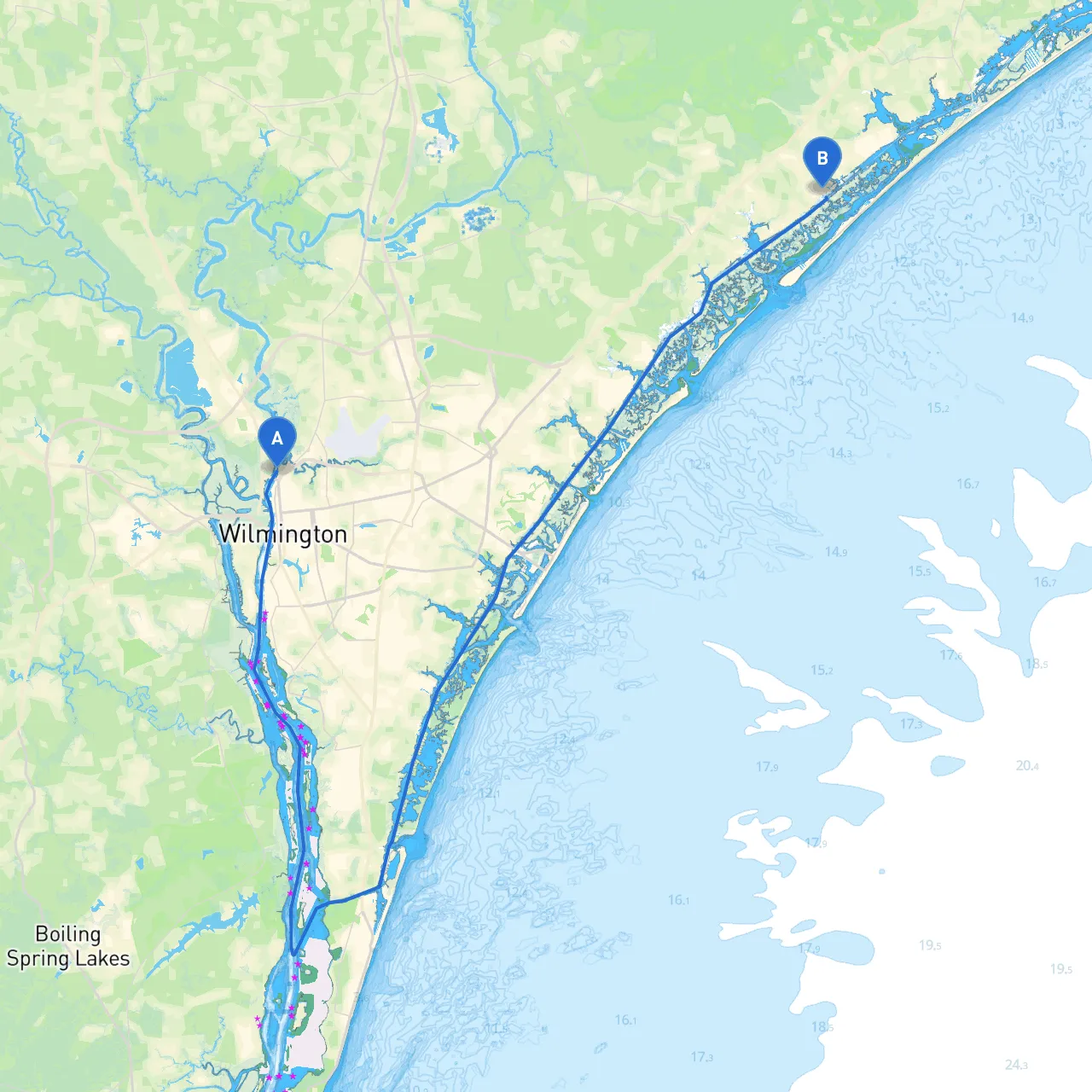 Wilmington to Hampstead