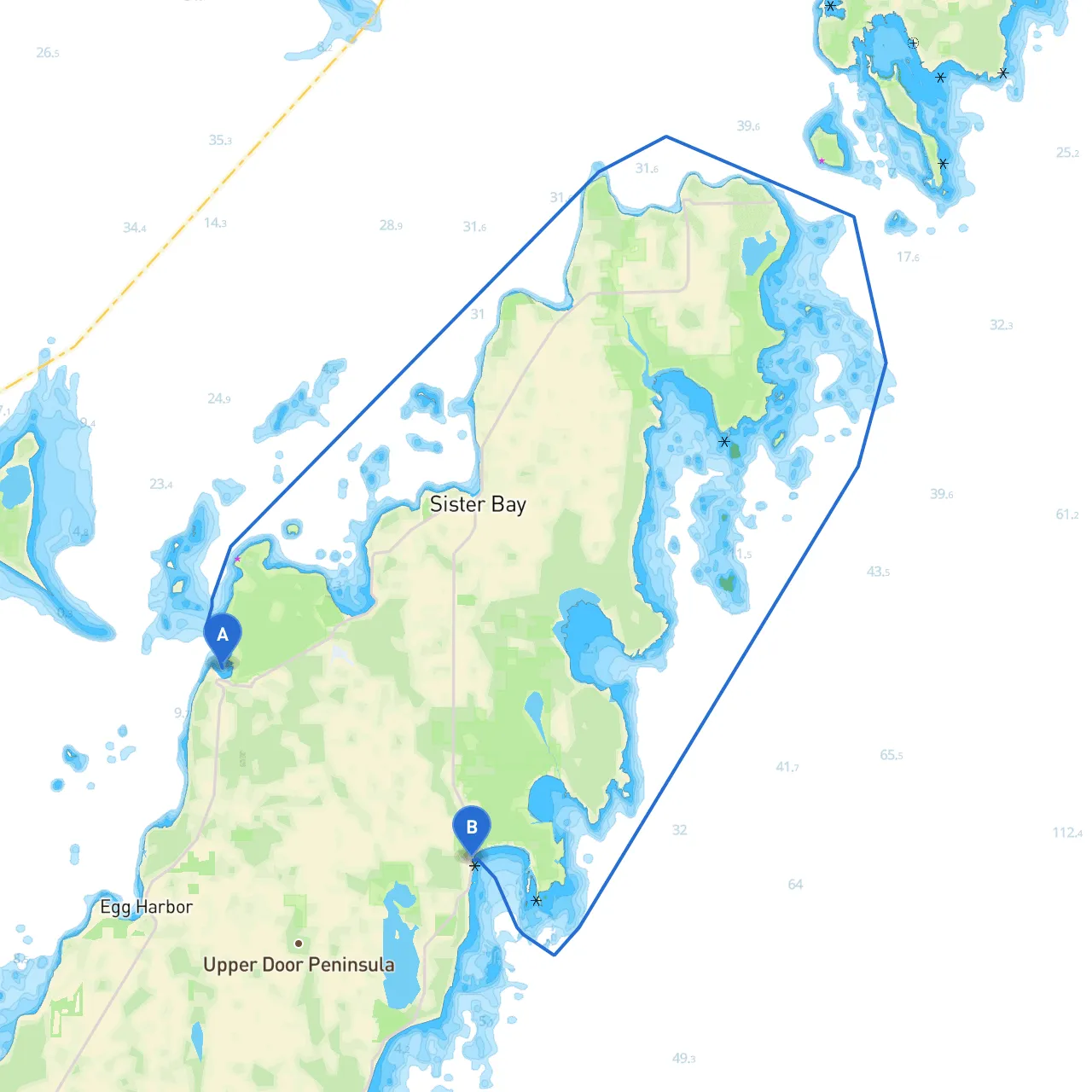 Fish Creek to Baileys Harbor