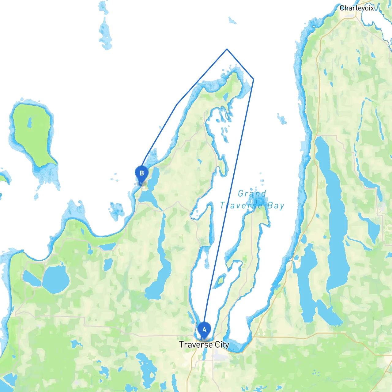 Traverse City to Leland