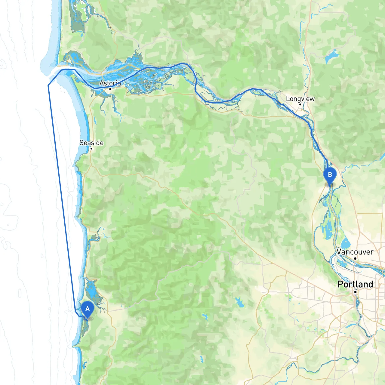 Tillamook to St. Helens
