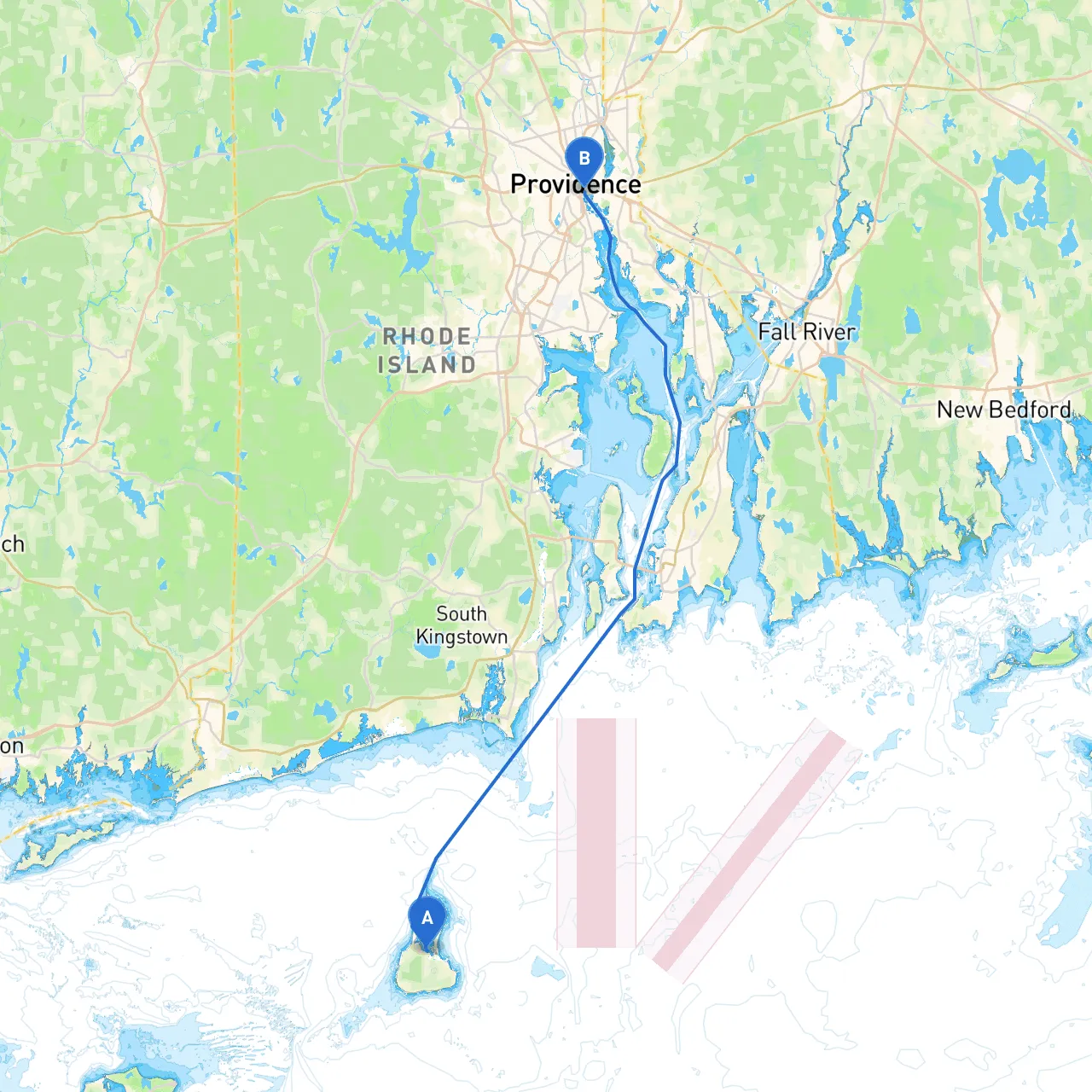Block Island to Providence
