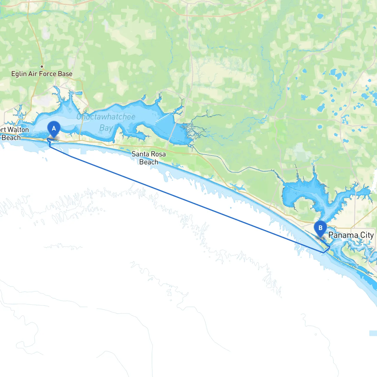 Destin to Panama City Beach