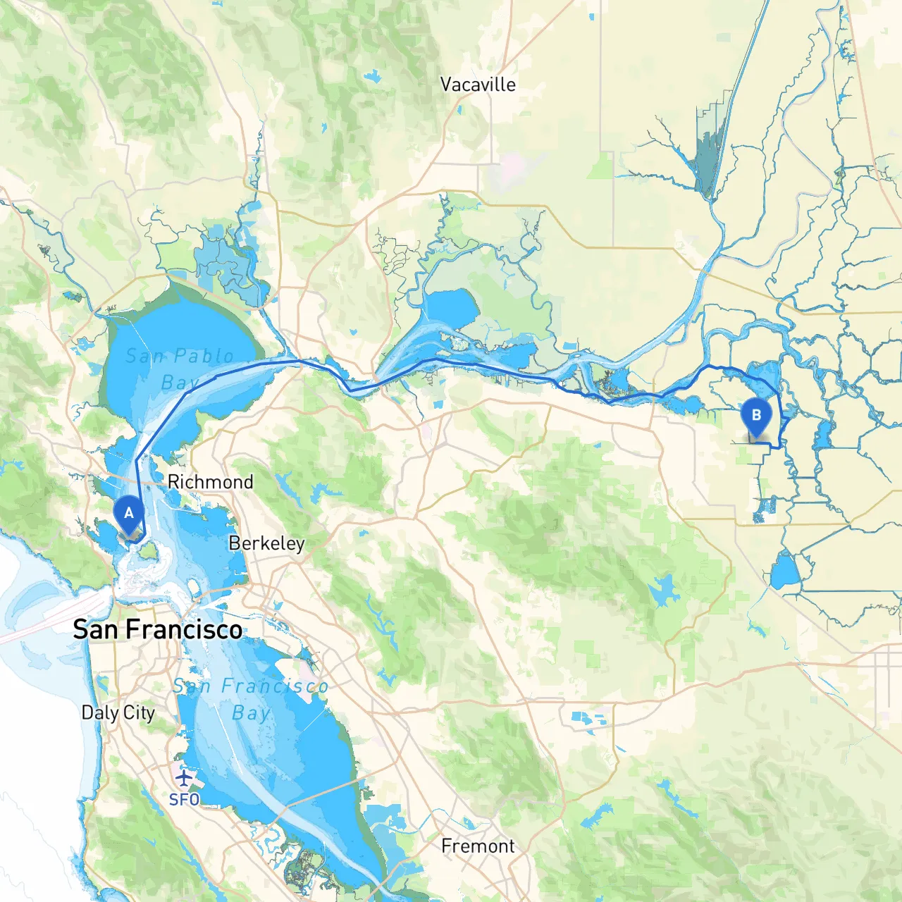 San Francisco to Brentwood