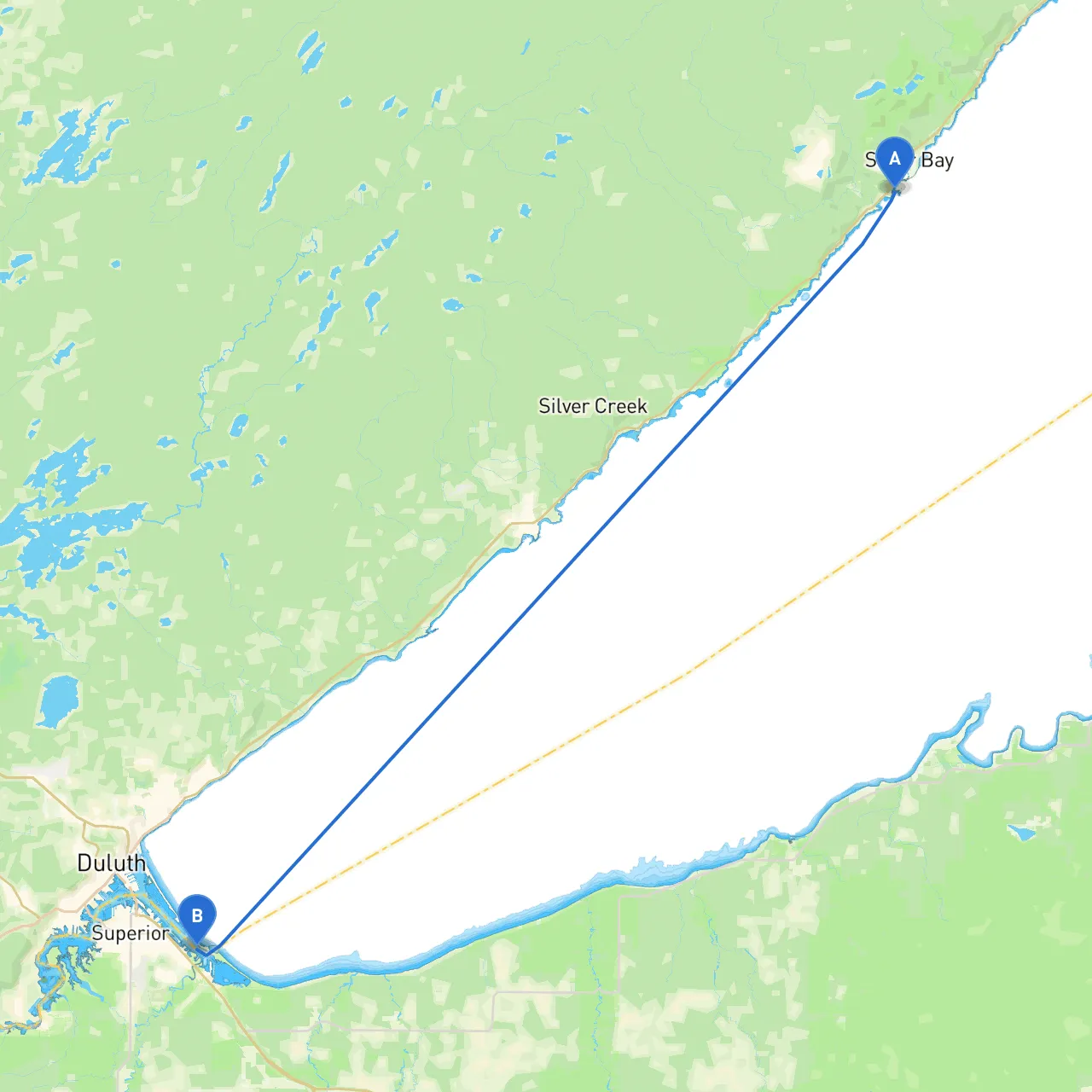 Silver Bay to Duluth