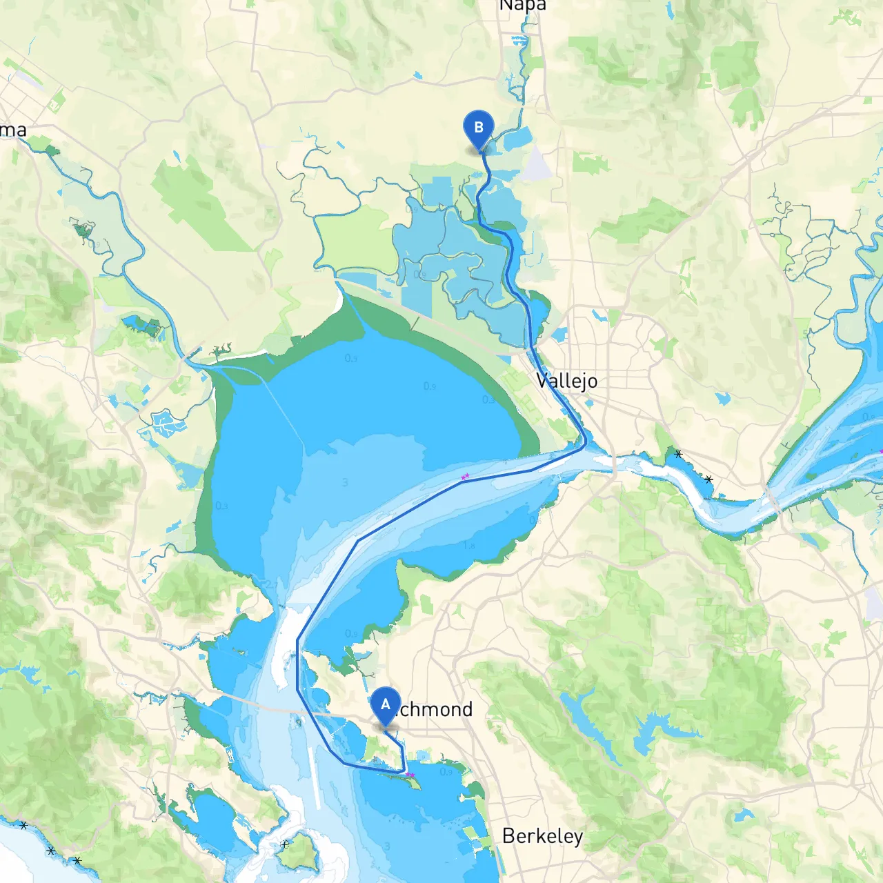 Richmond to Napa
