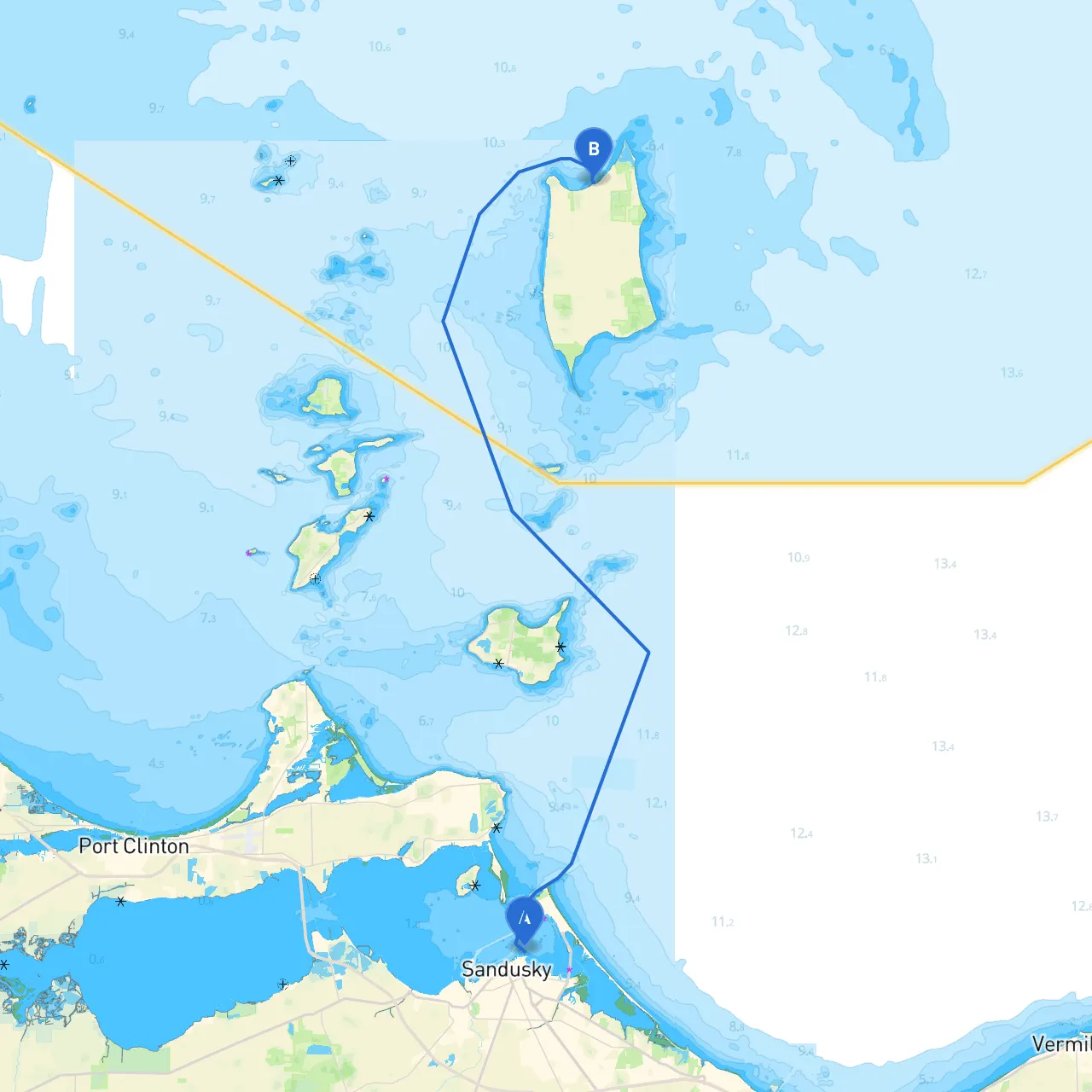 Sandusky to Pelee Island
