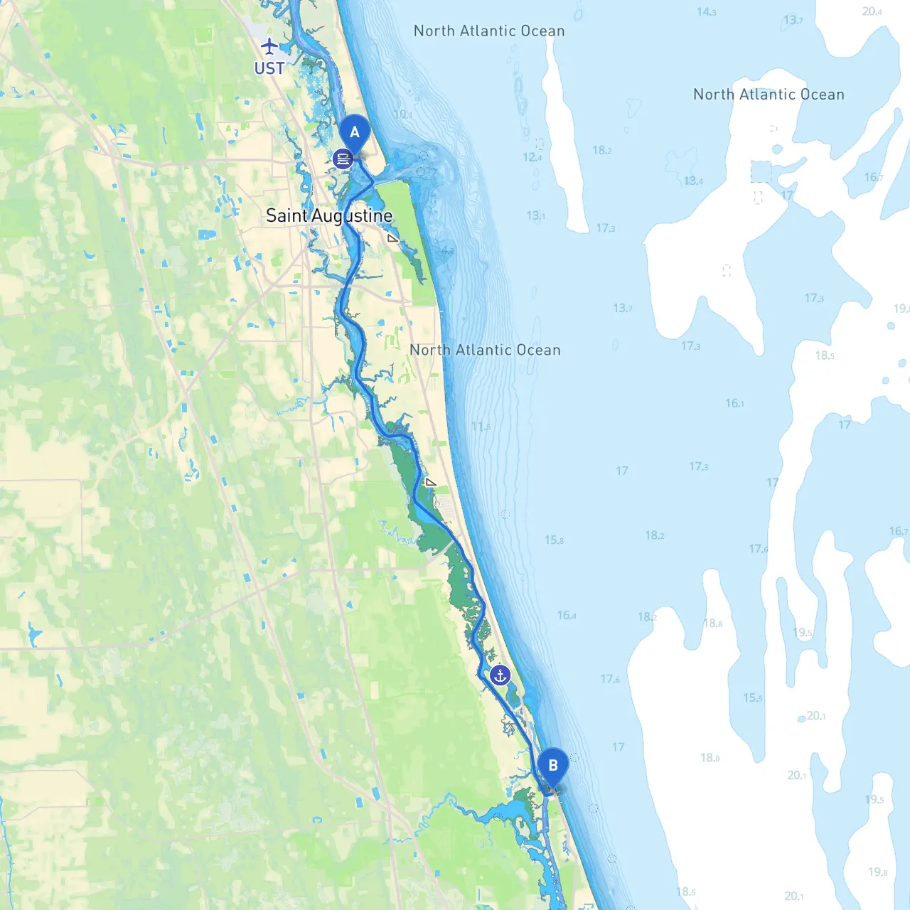 Vilano Beach to St. Augustine