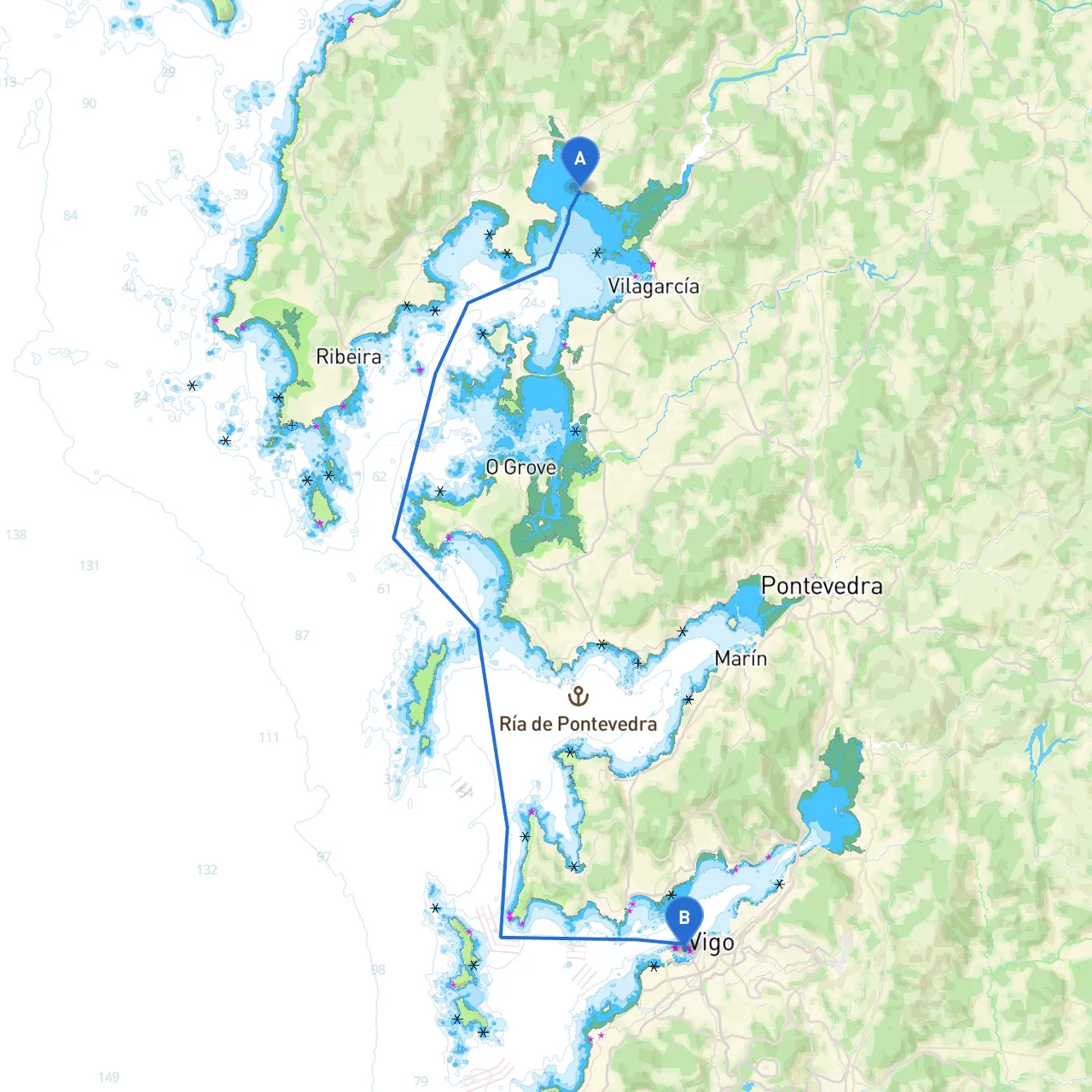 La Coruna to Vigo
