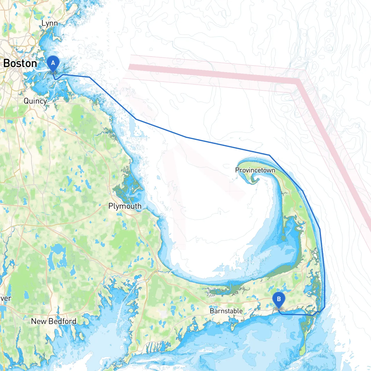 Boston to Harwich Port