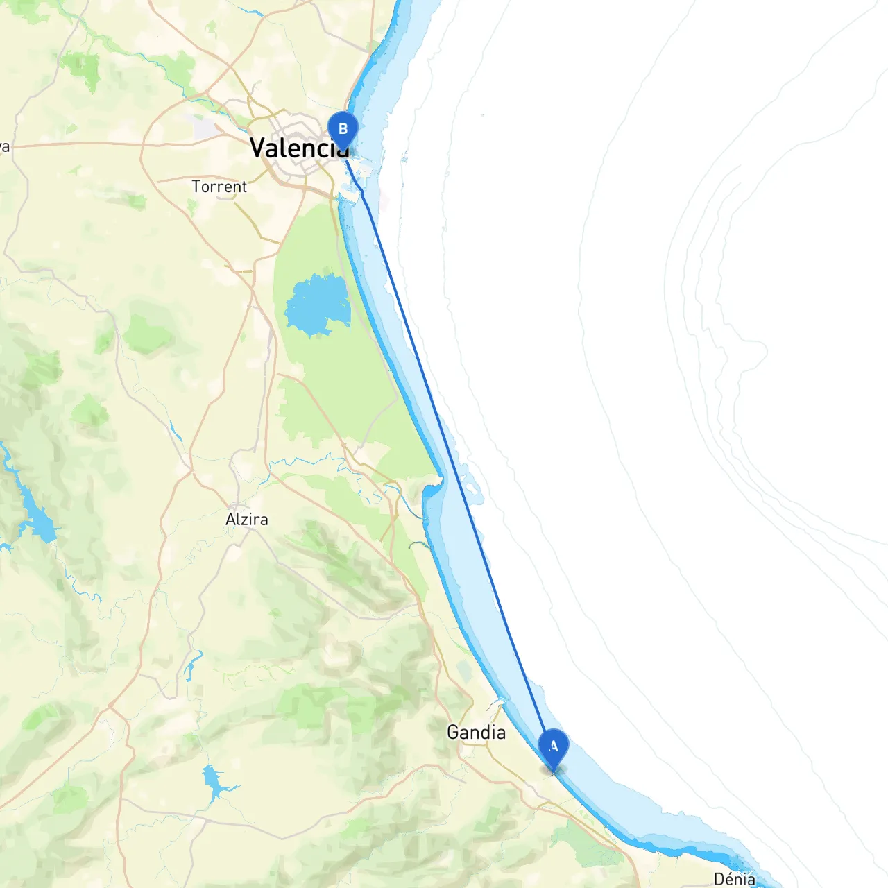 Valencia to Valencia