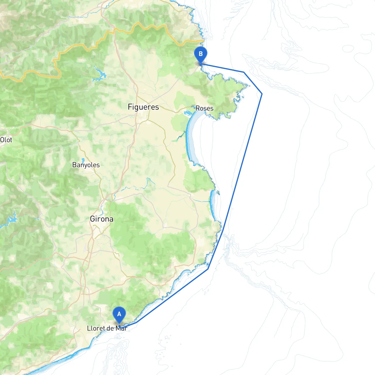 Girona to Llanca
