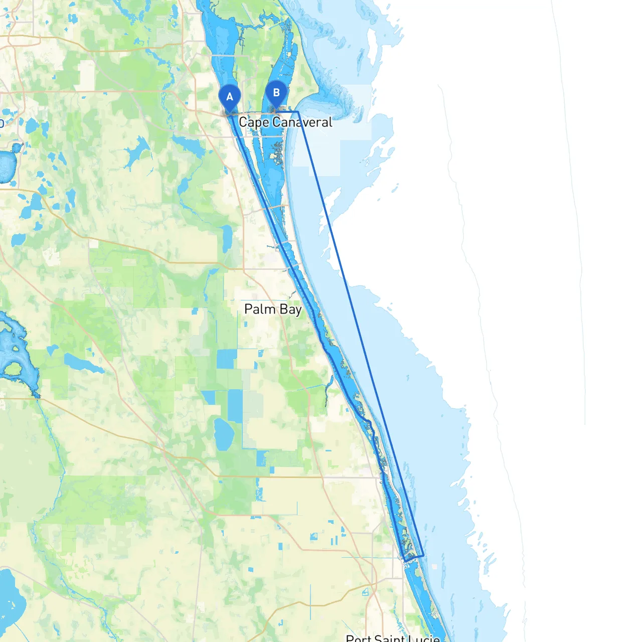 Cocoa to Cape Canaveral