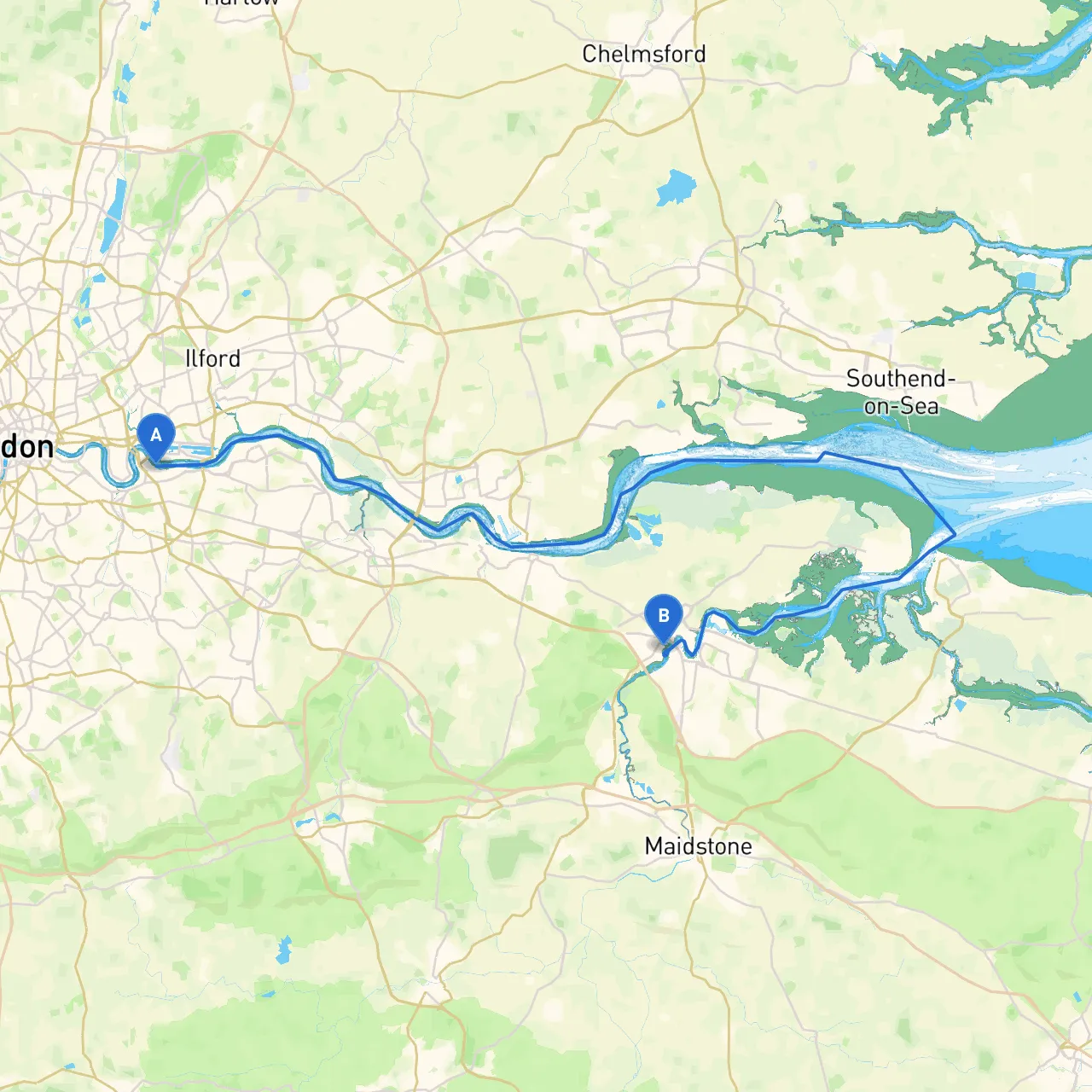 Greenwich to Strood