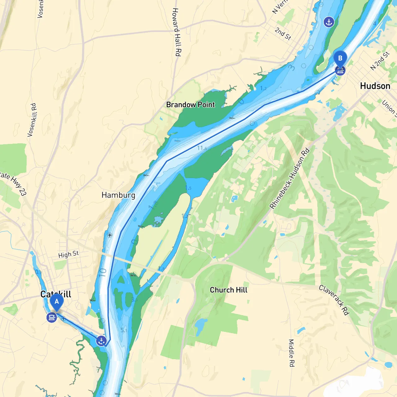 Catskill to Hudson