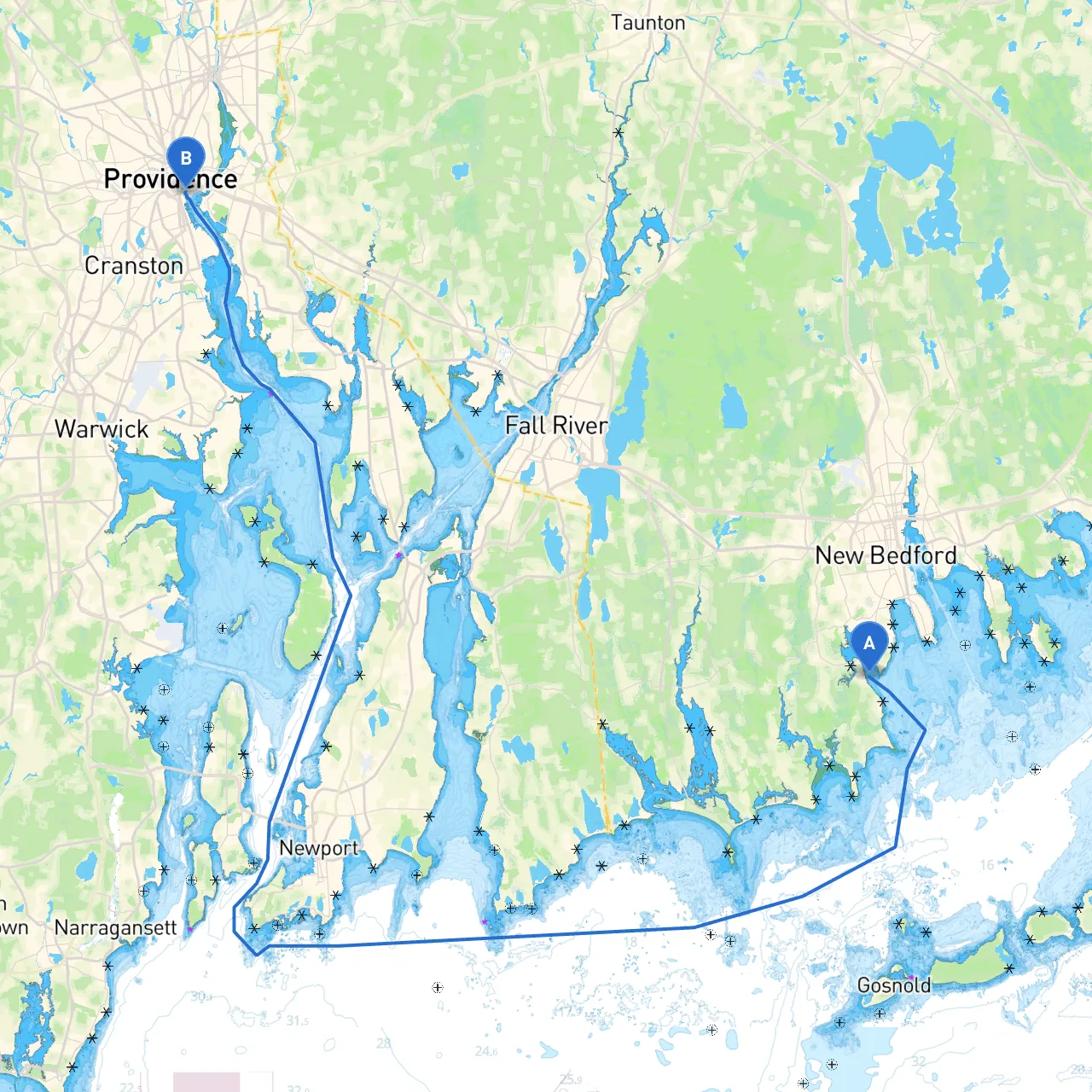 Dartmouth to Providence
