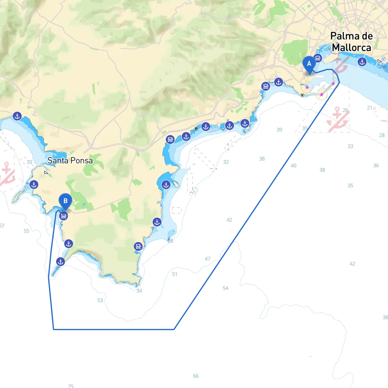 Palma to Calvia