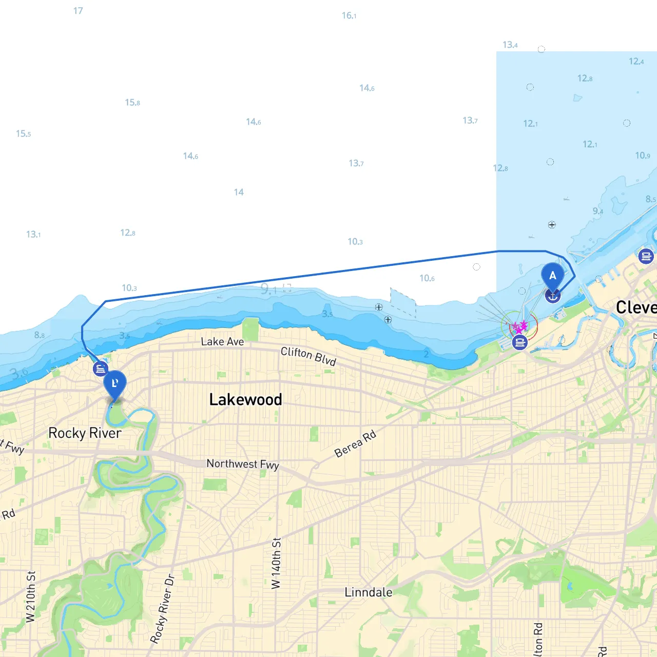 Cleveland to Lakewood