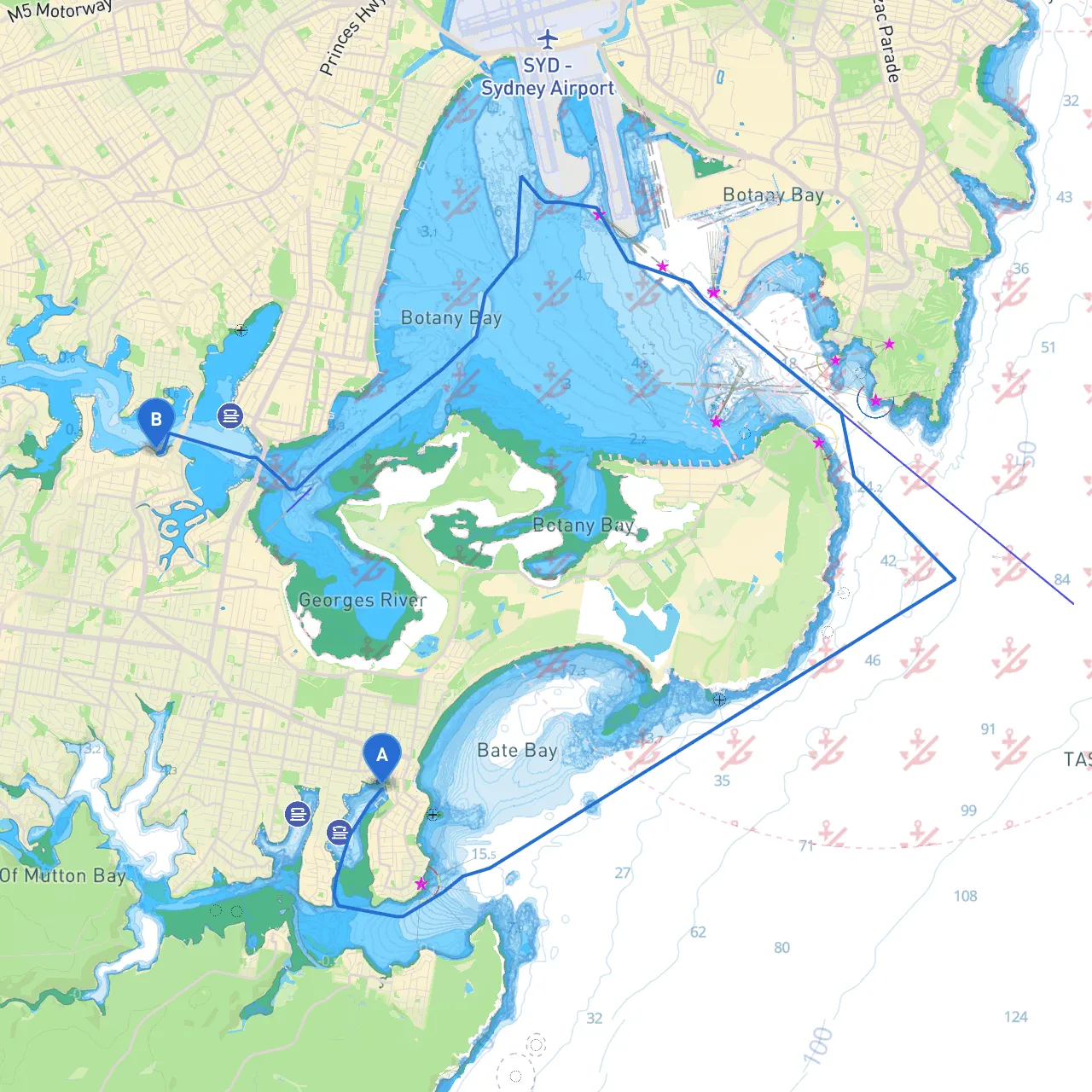 Cronulla to Sylvania