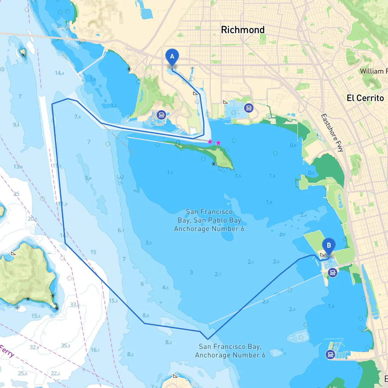 Richmond to Berkeley