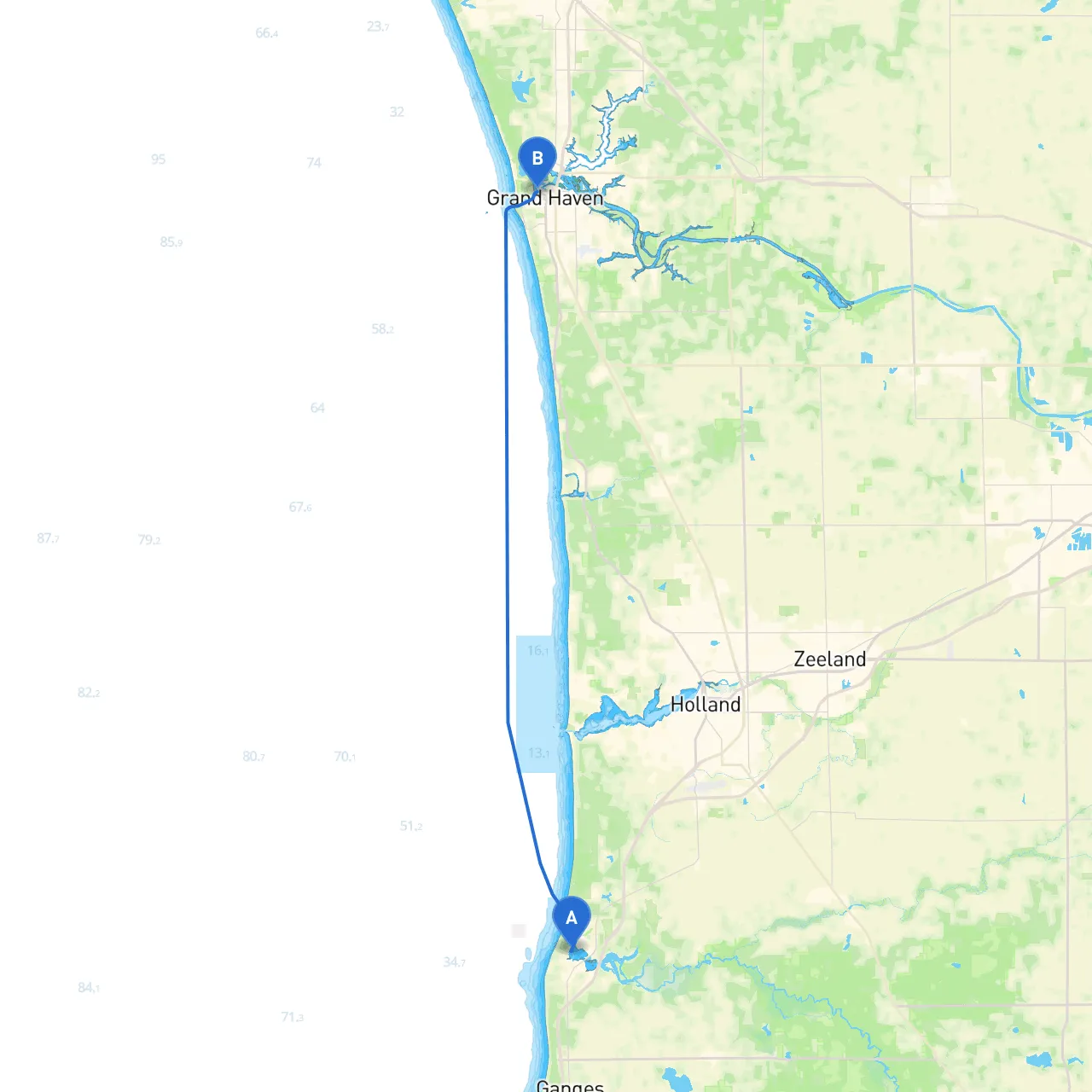 Saugatuck to Grand Haven
