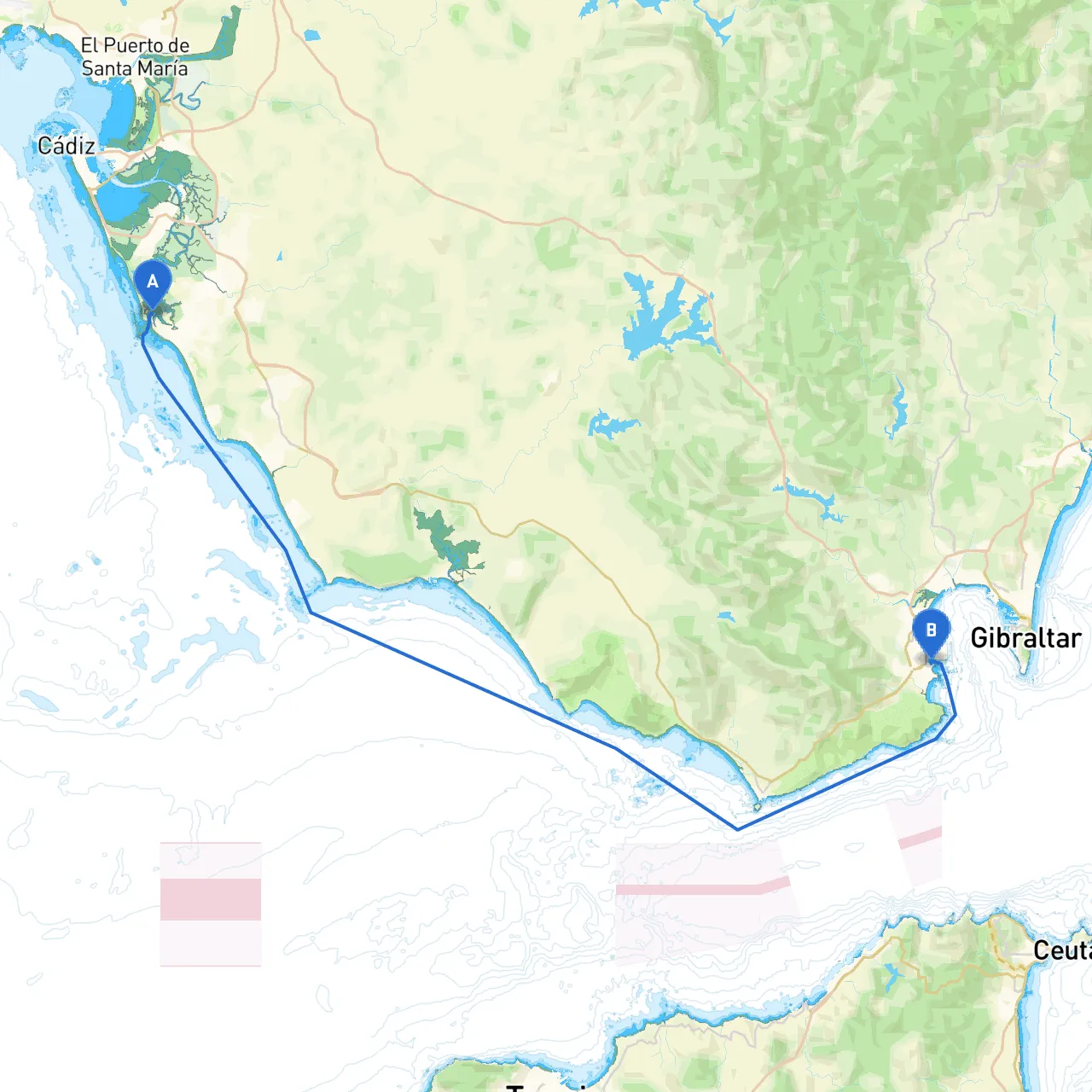 Cadiz to Algeciras